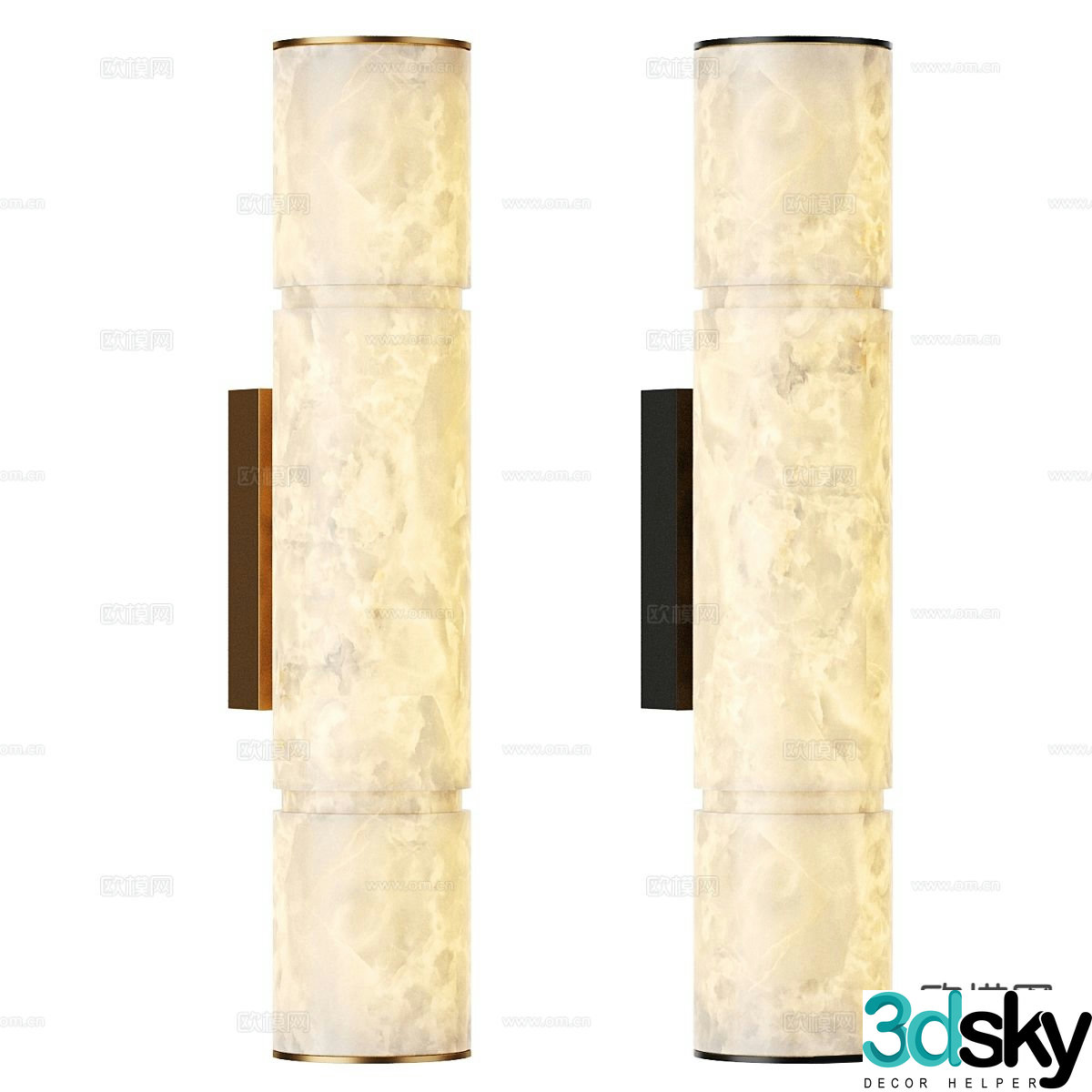 Light luxury wall lamp 3D model