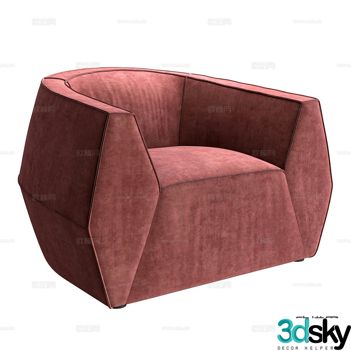 Single sofa 3d model