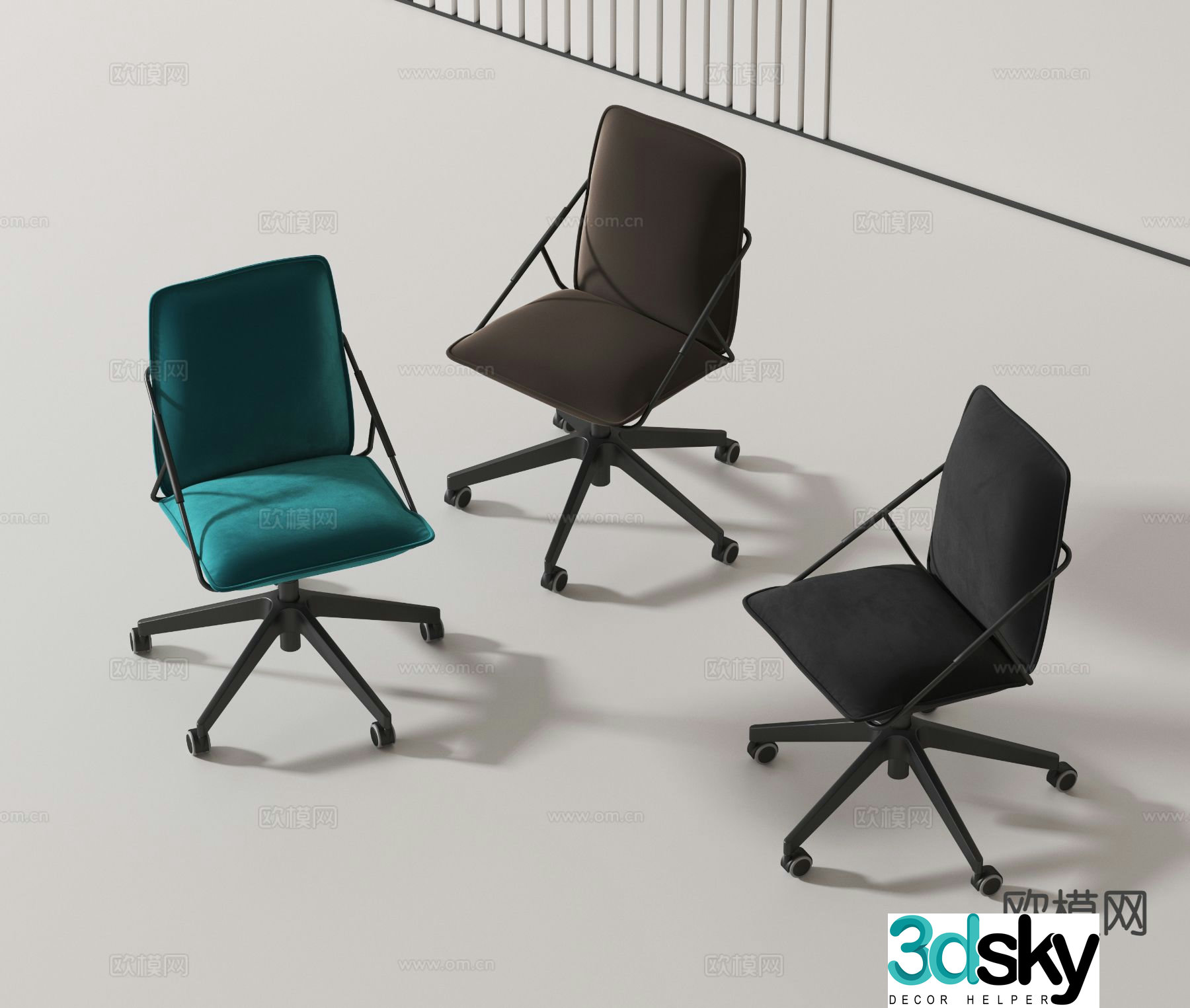 Modern office chair 3d model