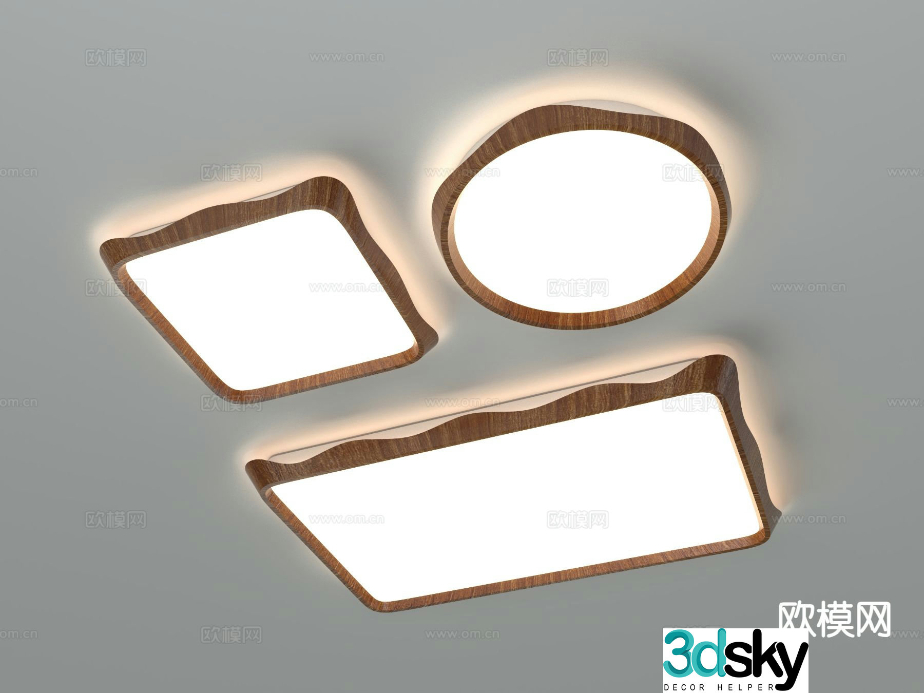 Medieval style ceiling lamp 3d model