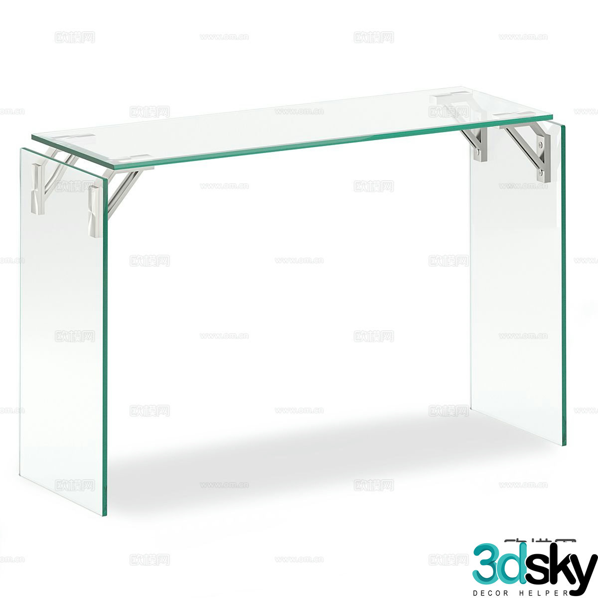 Modern corner table side table table table 3d model