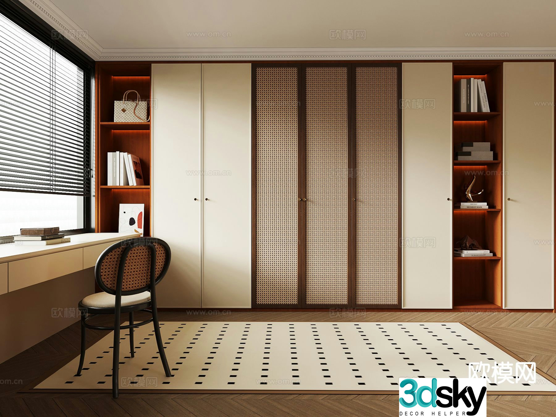 Medieval style cloakroom 3D model
