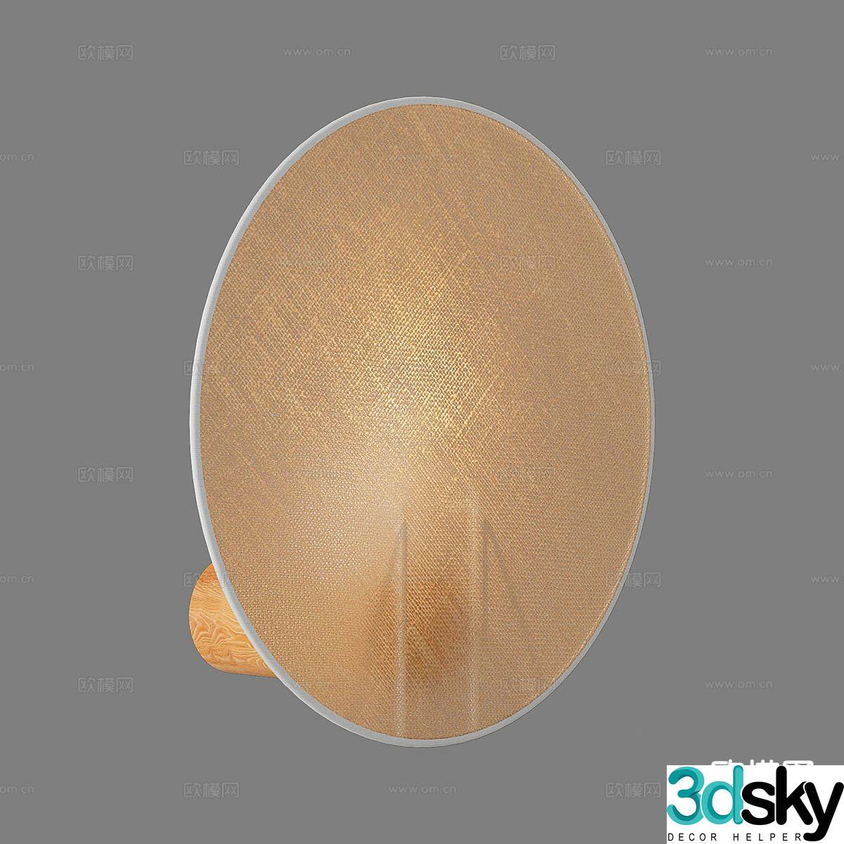 Simple wall lamp round wall lamp 3d model