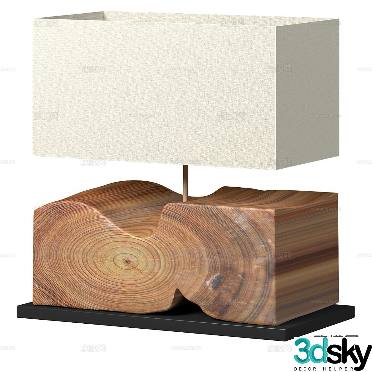 Nordic table lamp 3d model