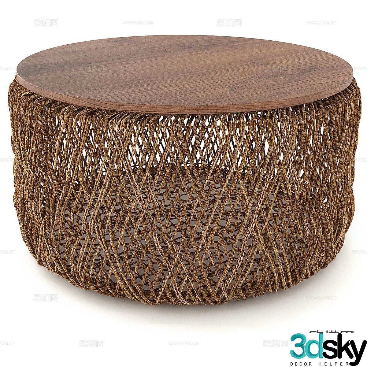 Nordic coffee table round coffee table 3d model