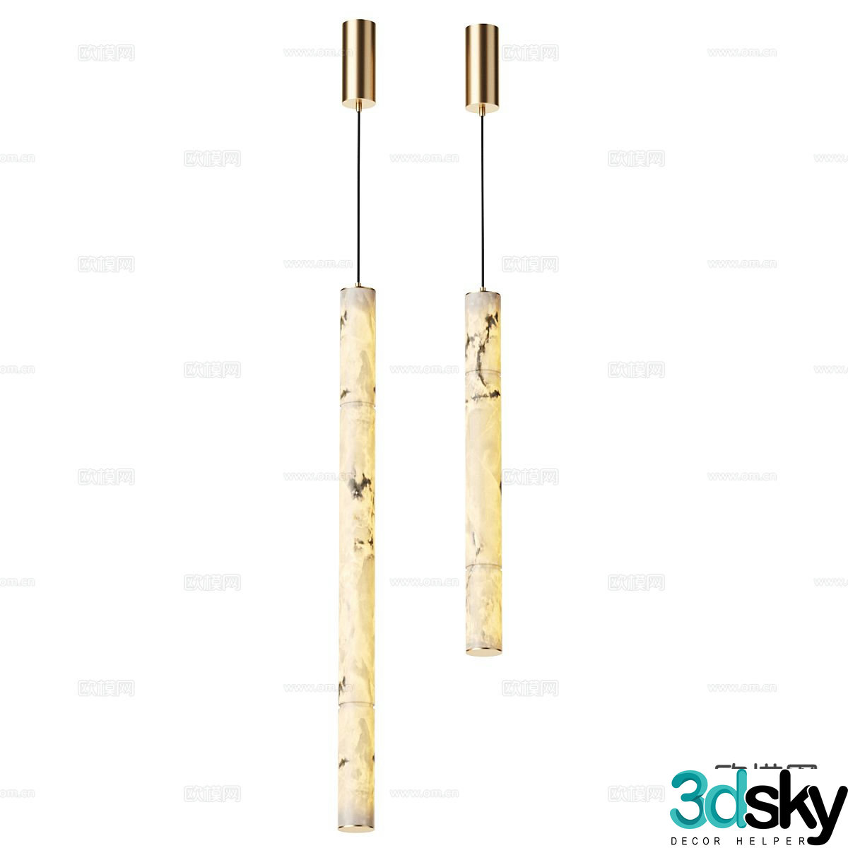 Light luxury small chandelier bedside small chandelier 3d model