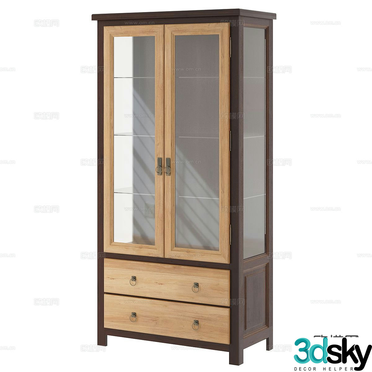 Nordic wine cabinet 3d model
