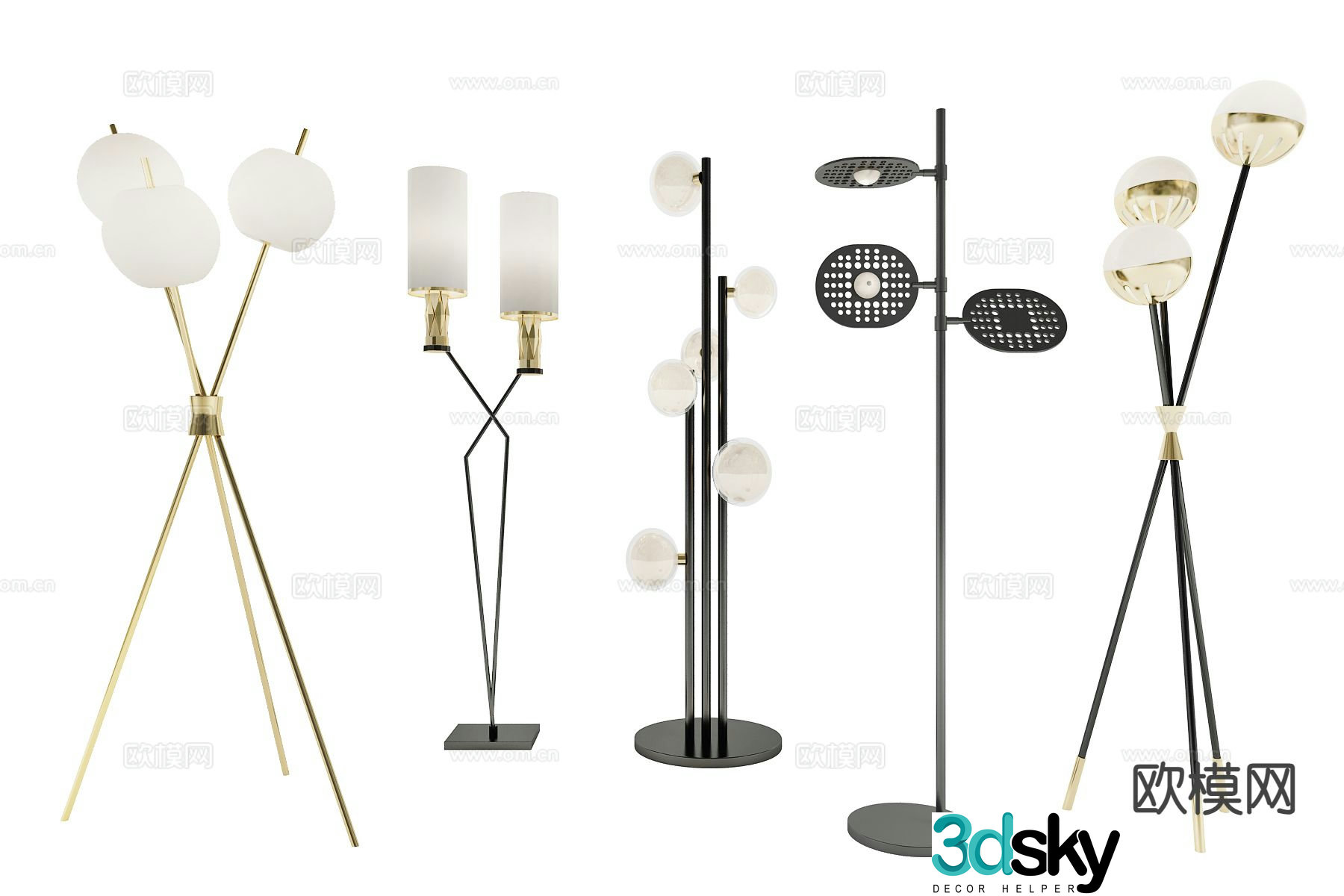 Creative floor lamp artistic floor lamp 3d model