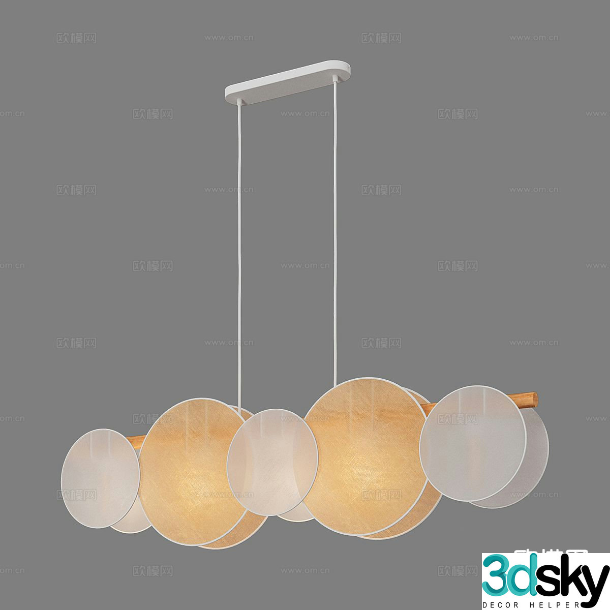 Modern minimalist chandelier dining room chandelier living room chandelier 3d model