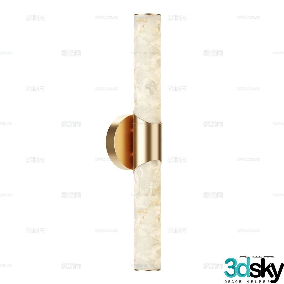 Light luxury wall lamp strip wall lamp 3d model
