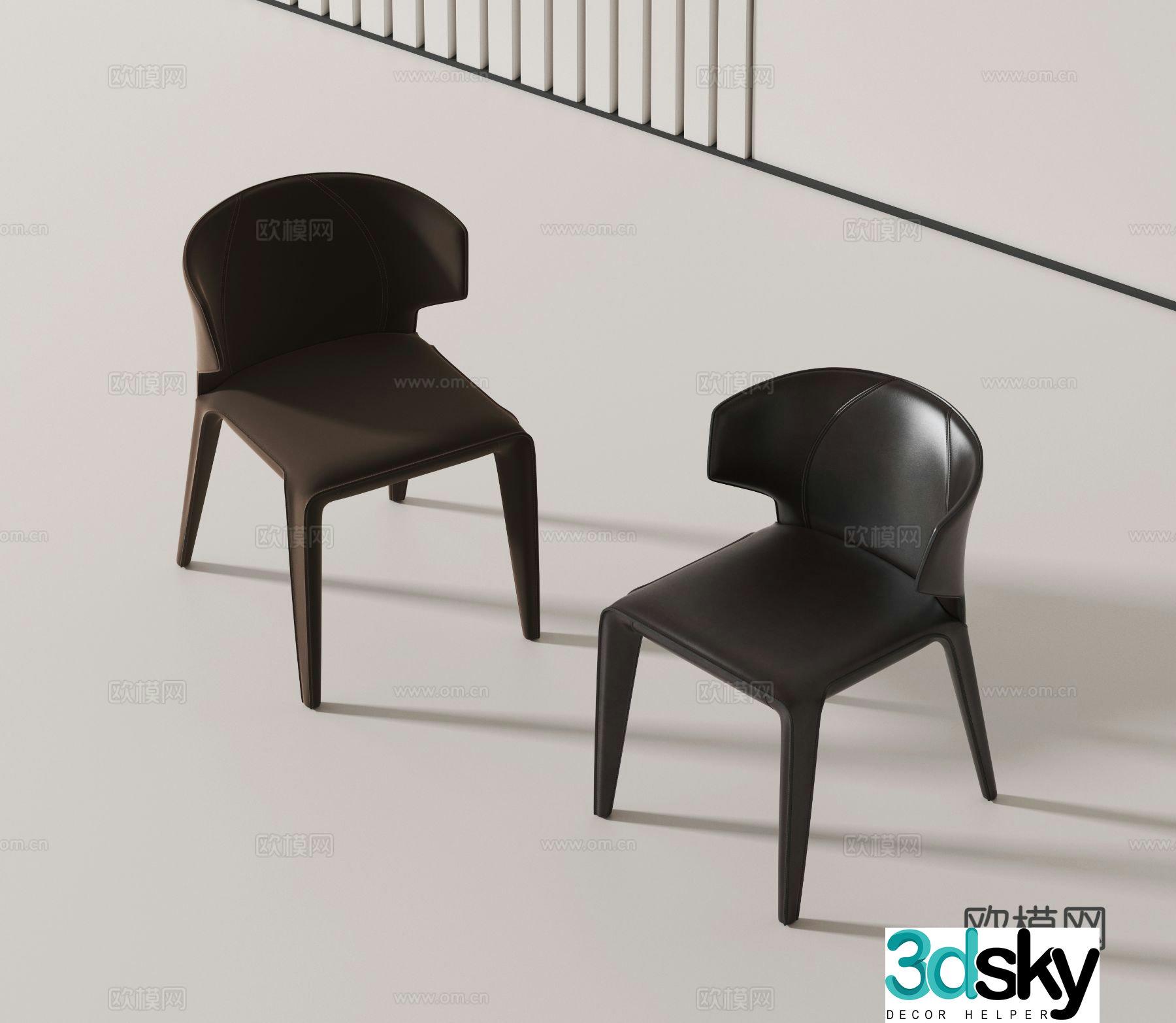 Modern chair single chair 3d model