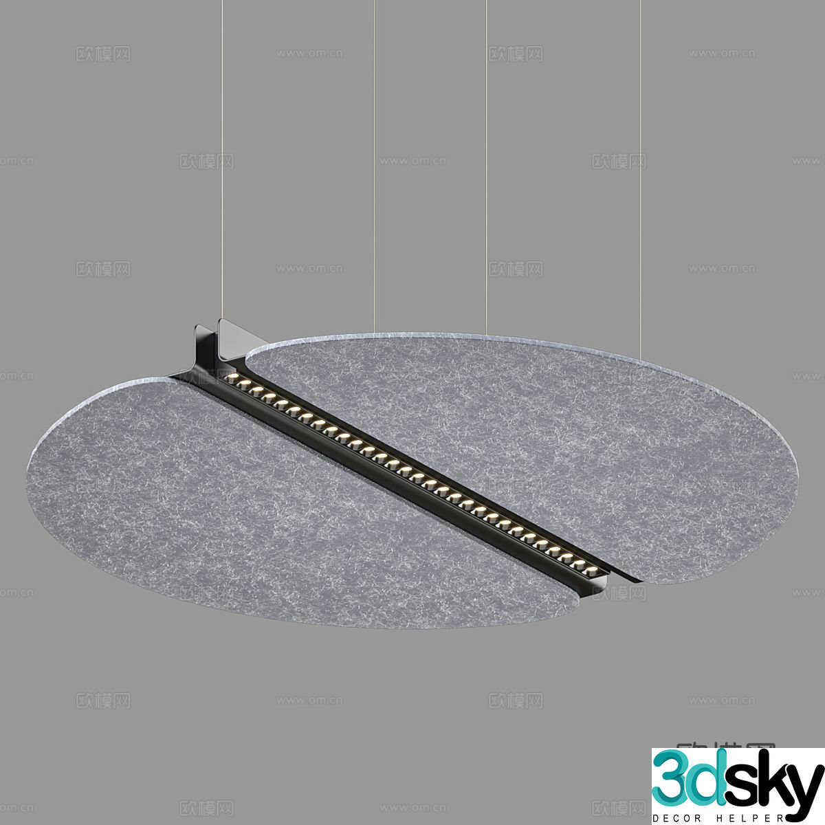 Modern minimalist chandelier dining room chandelier living room chandelier 3d model