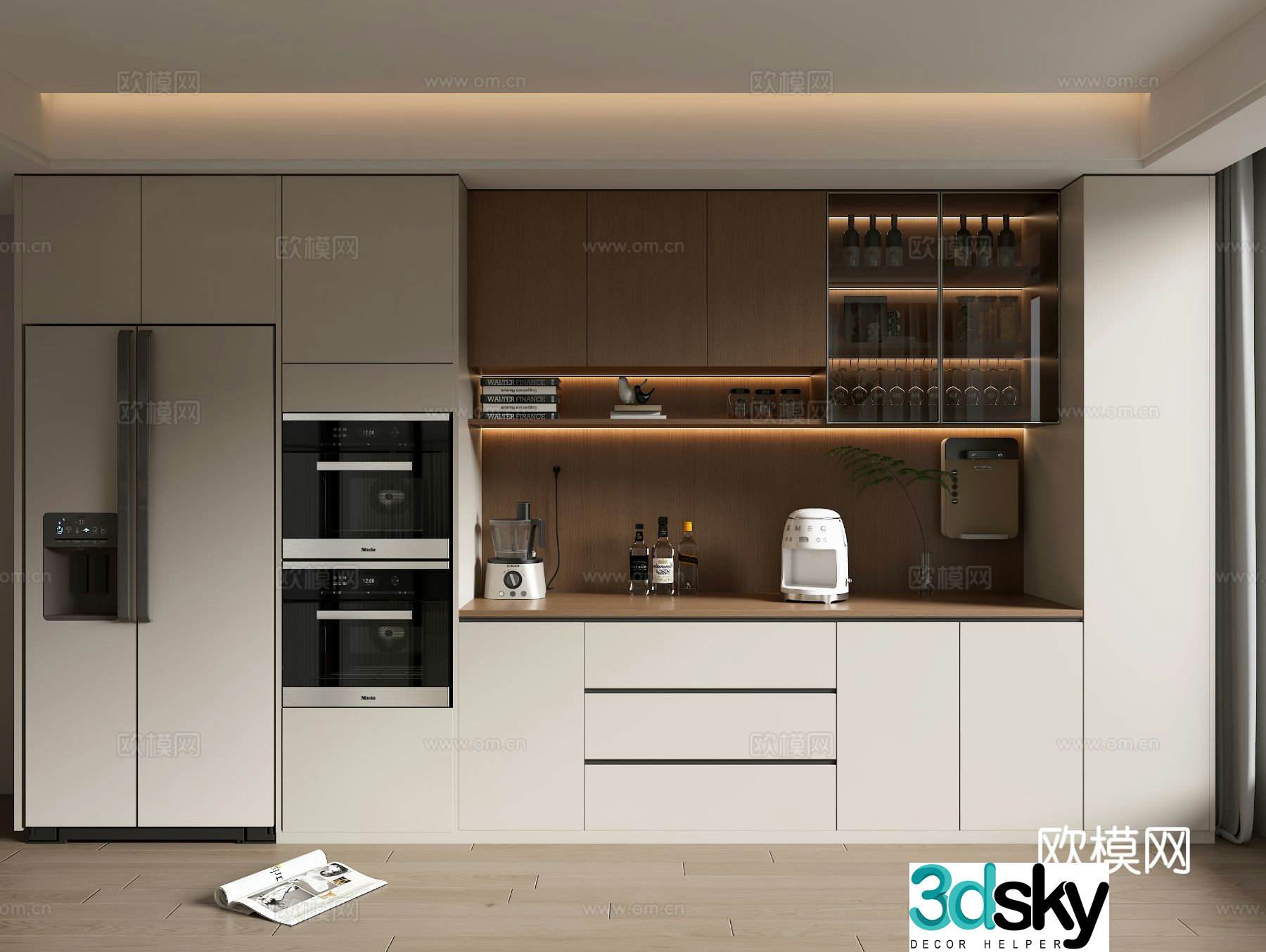 Modern sideboard 3d model
