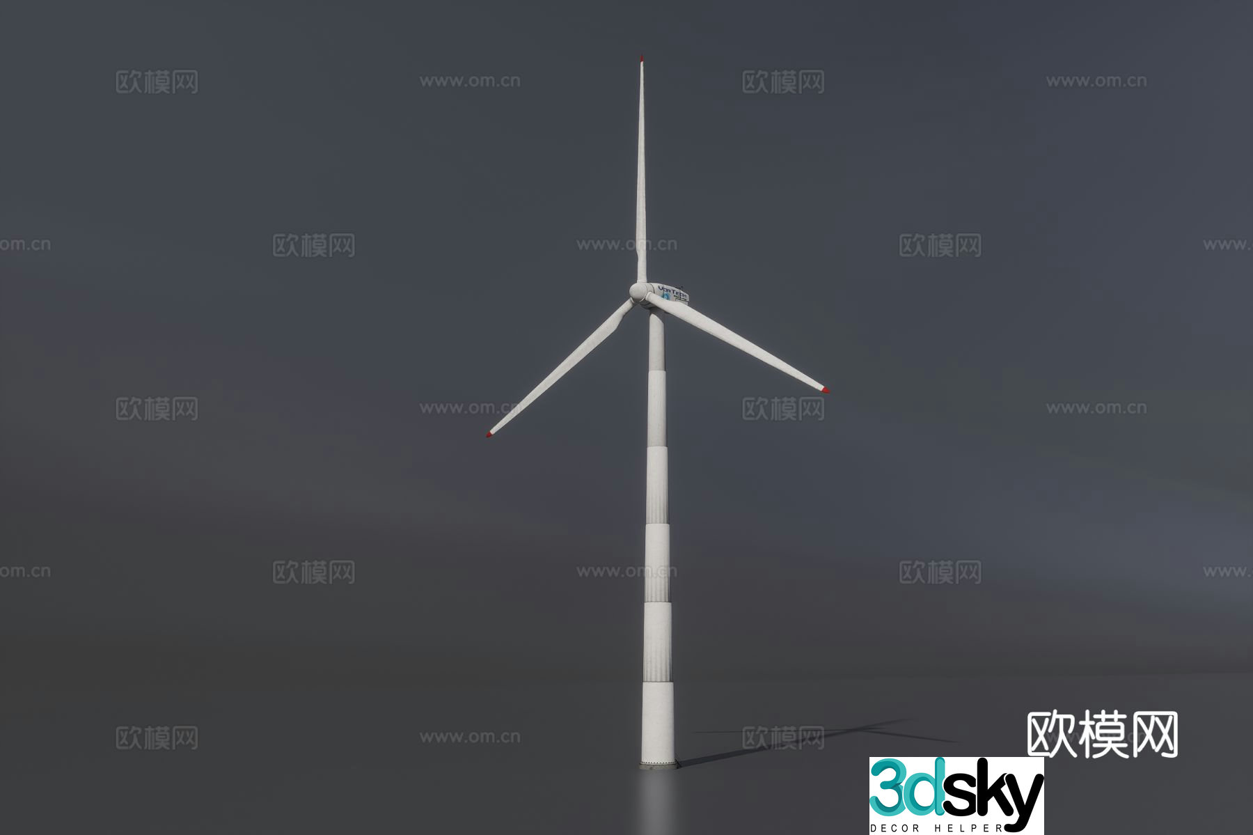 wind farm wind energy windmill 3d model