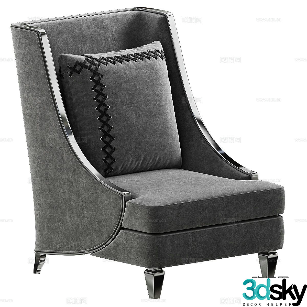 Single sofa leisure sofa 3d model