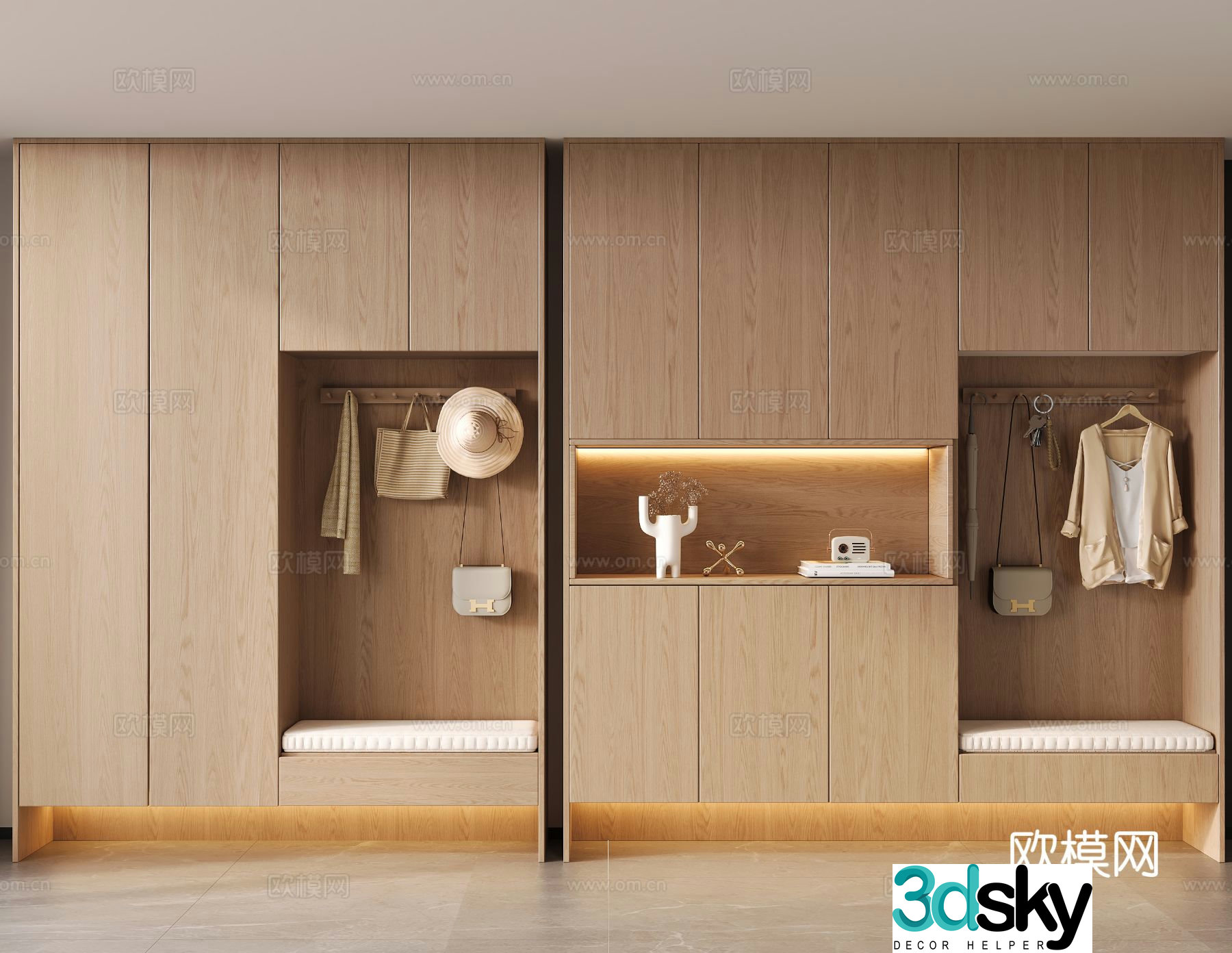 Entrance shoe cabinet Entry shoe cabinet 3D model