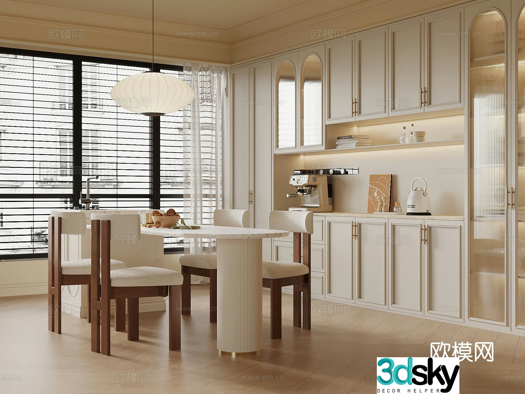 French restaurant 3d model