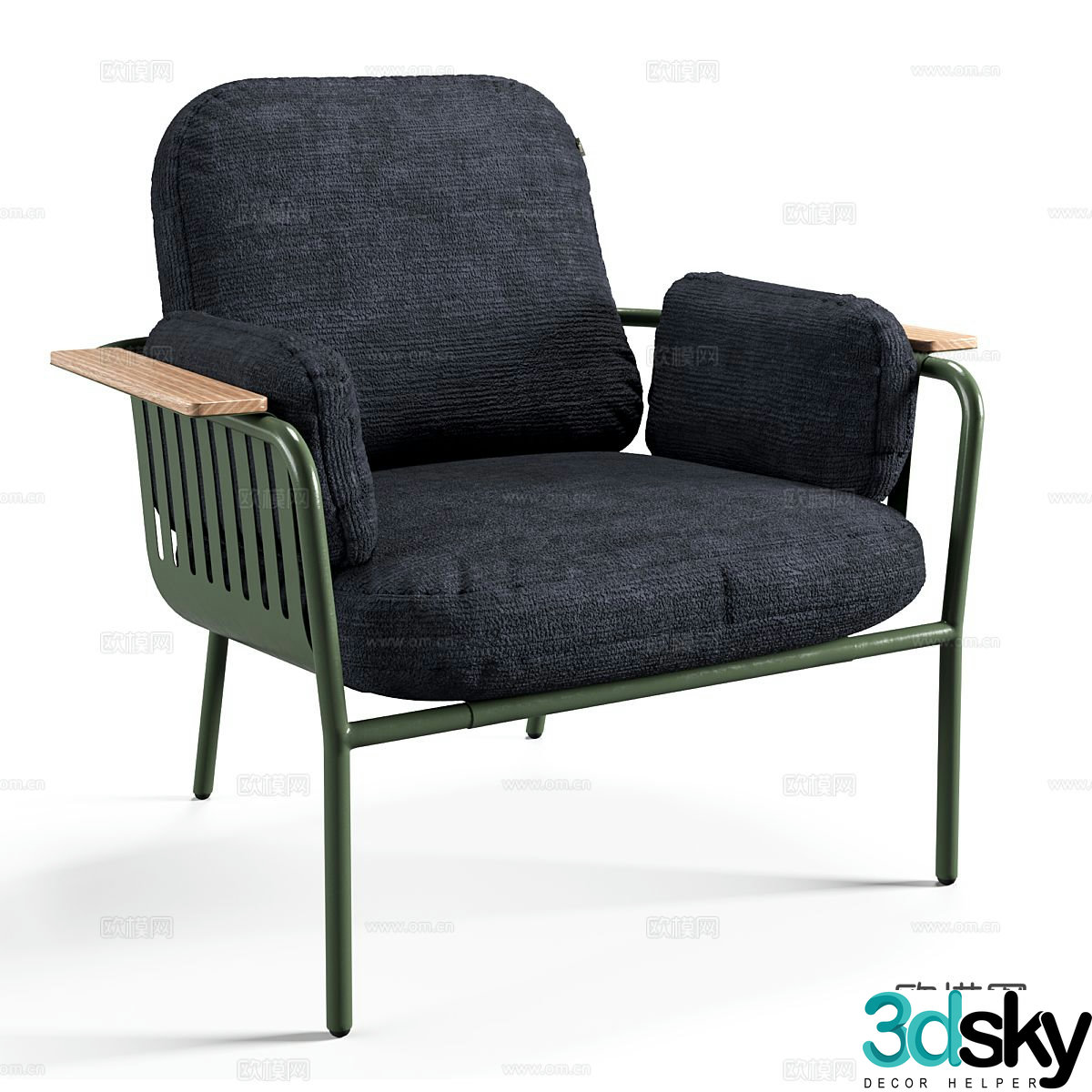 modern chair leisure chair armchair 3d model