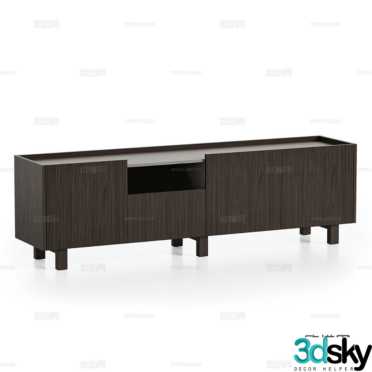 Nordic TV cabinet simple TV cabinet 3d model