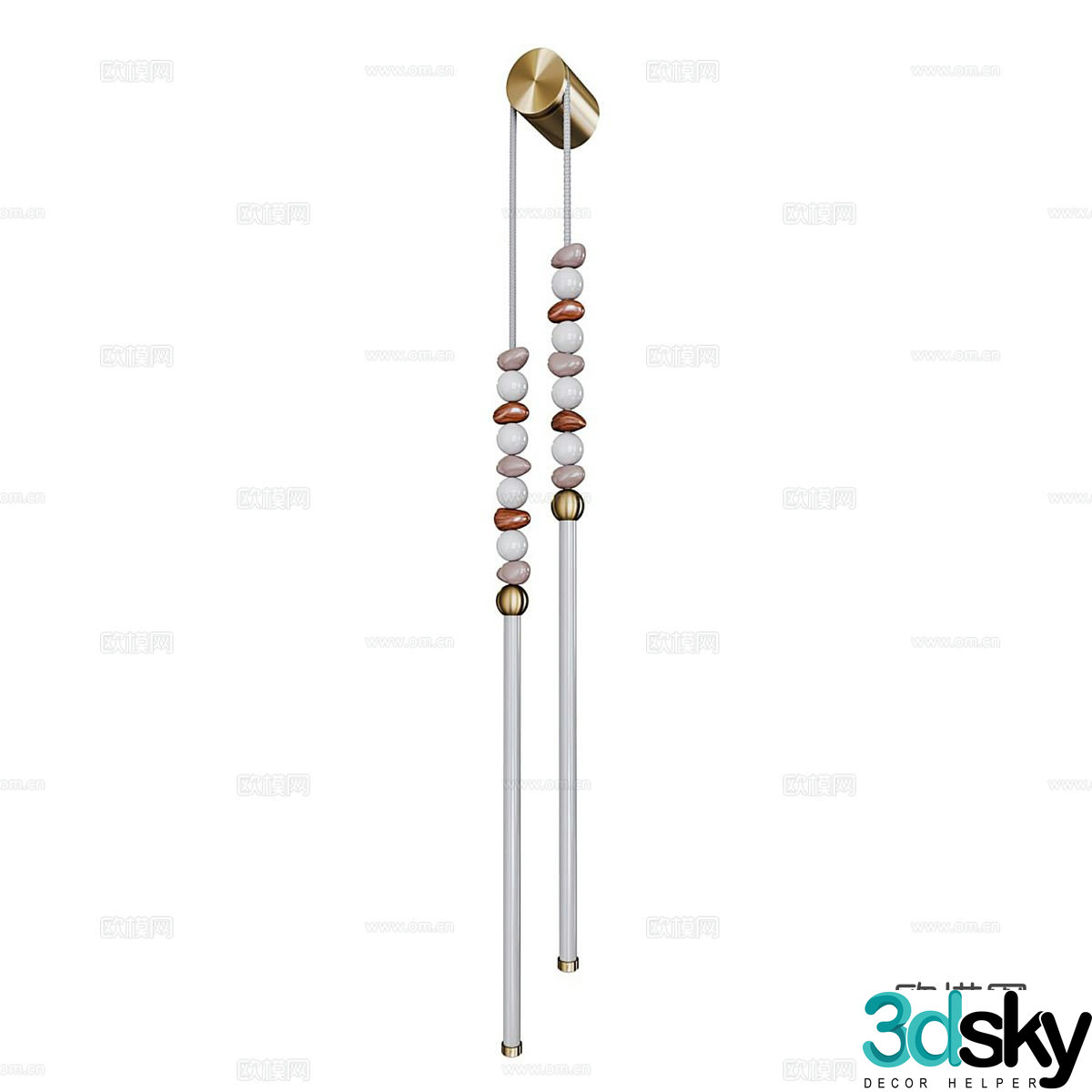 Light luxury wall lamp shape wall lamp 3d model