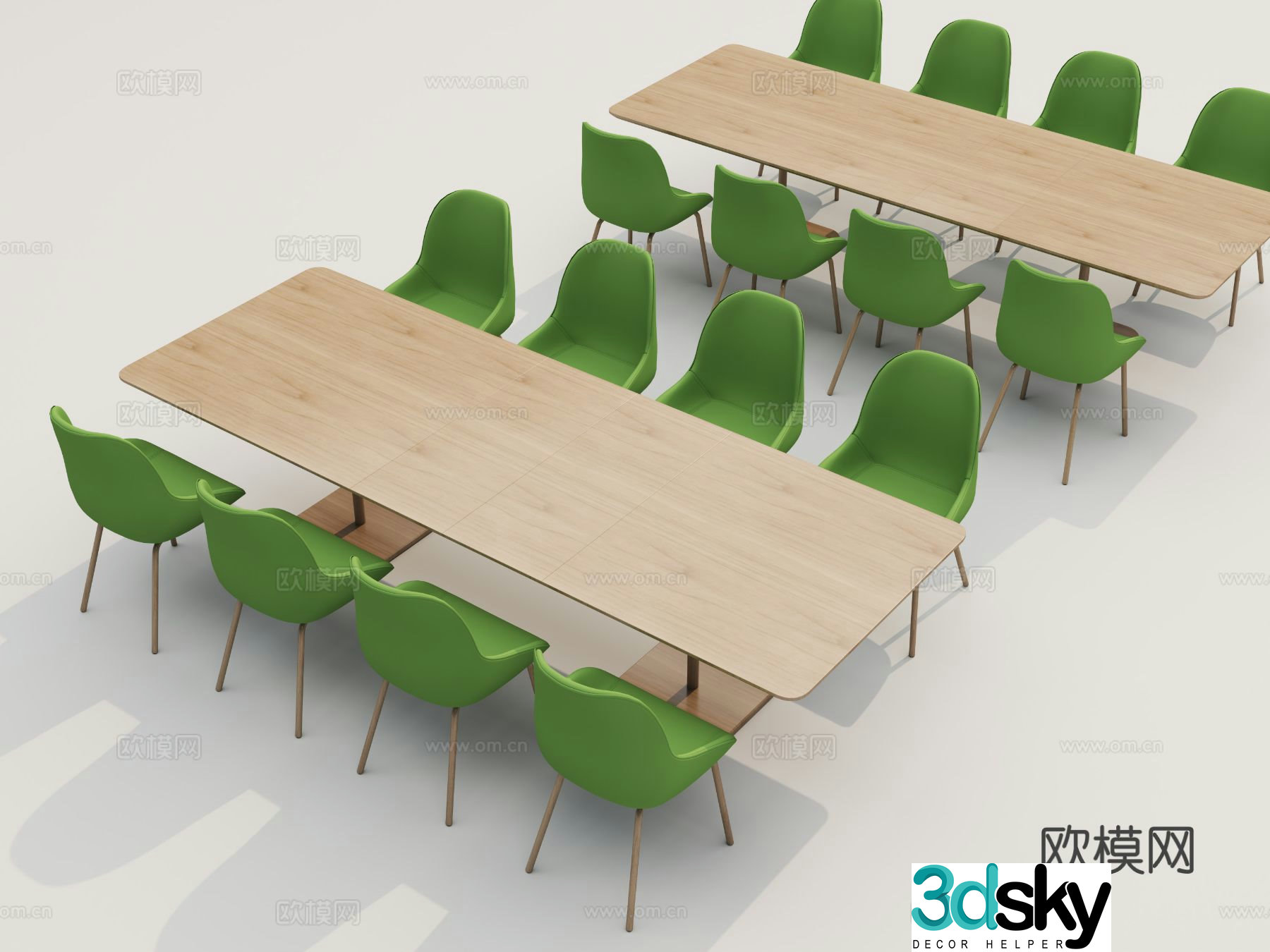 Canteen tables and chairs 3d model of restaurant tables and chairs