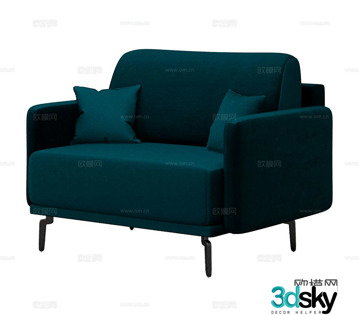 Modern single sofa 3d model