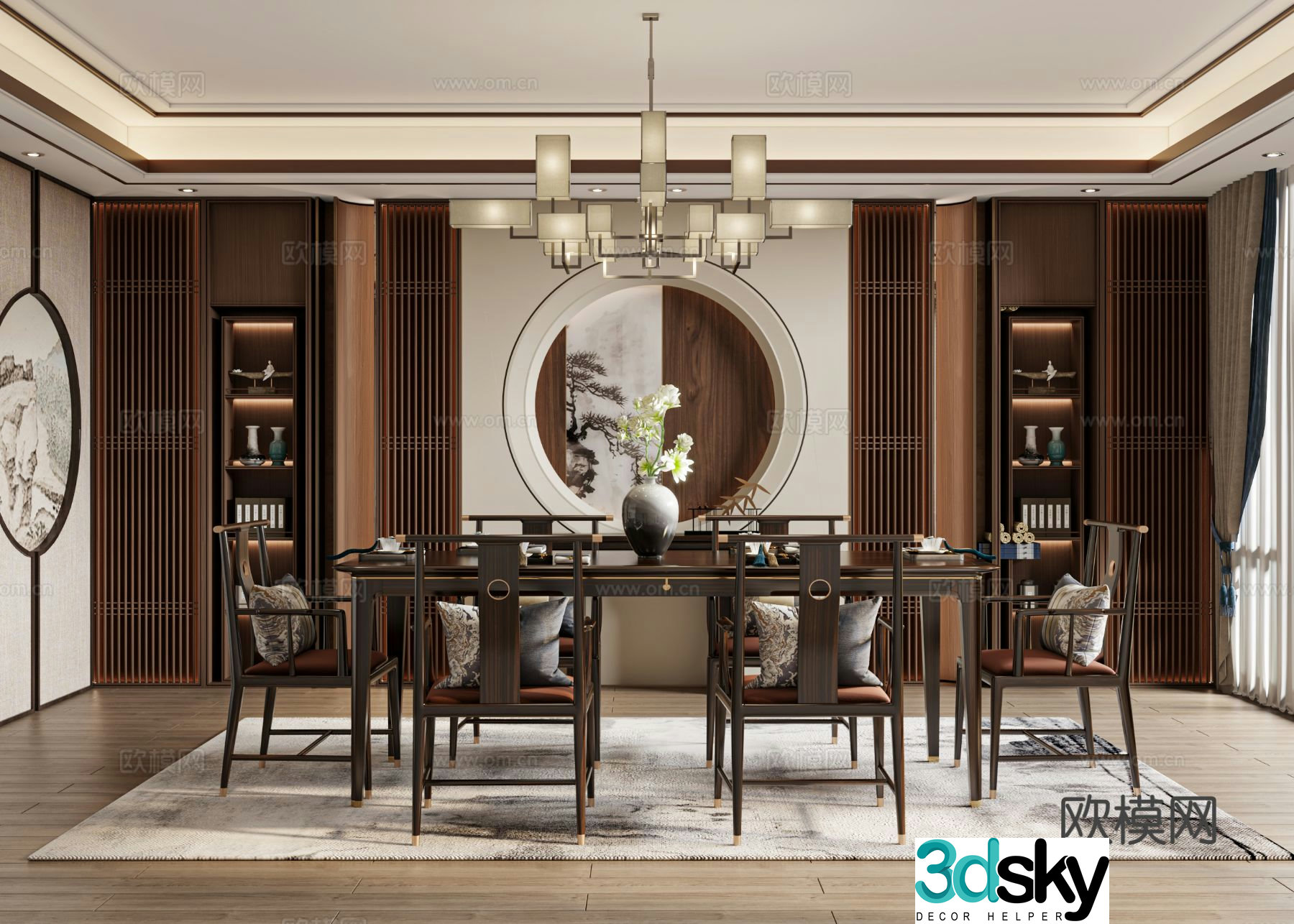 New Chinese restaurant 3d model