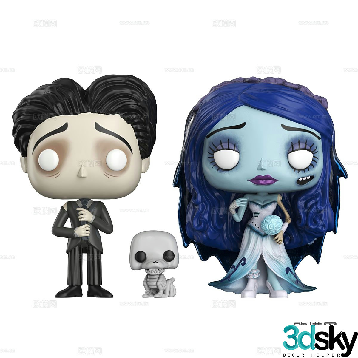 Modern Halloween Figure Doll 3D Model