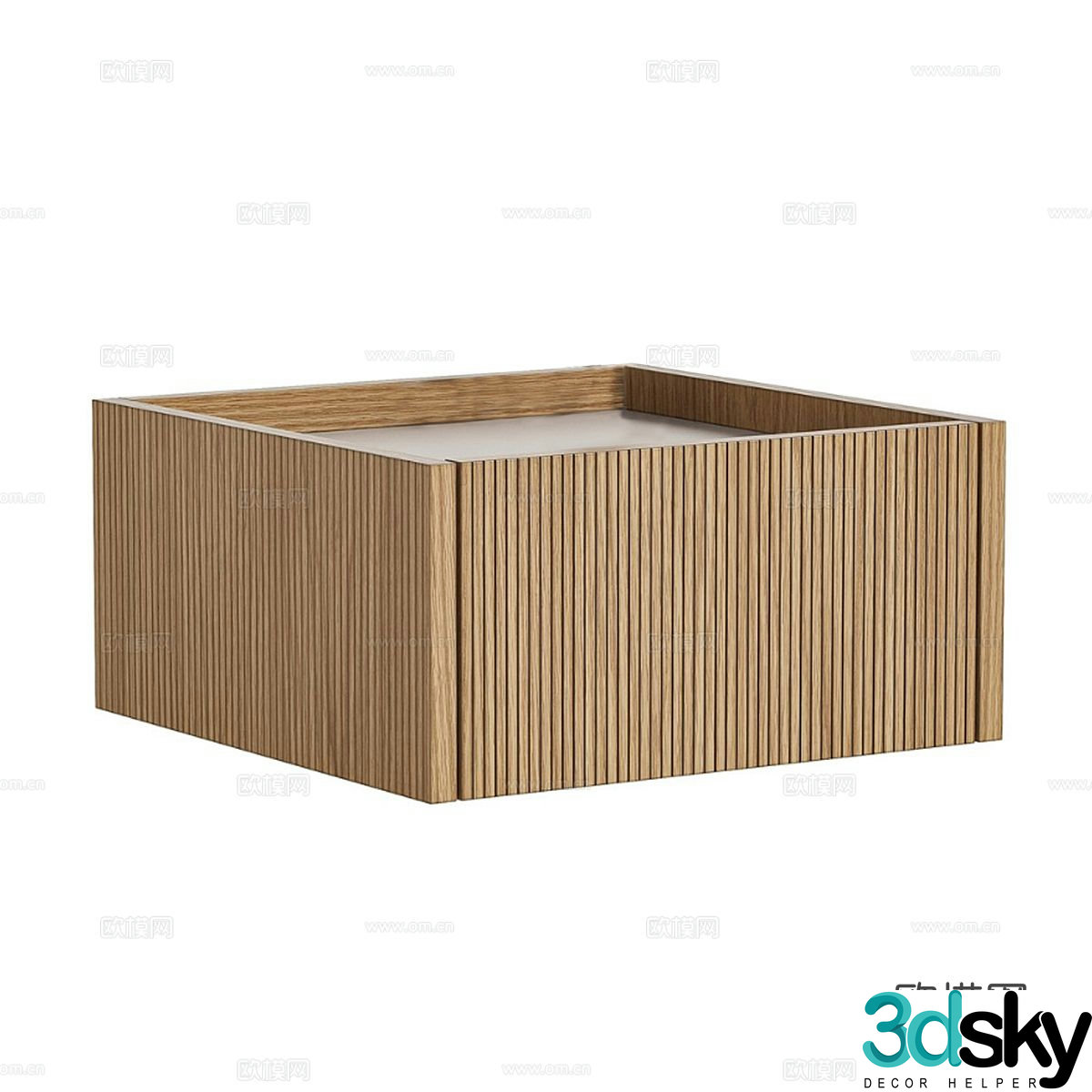 Nordic bedside table 3d model