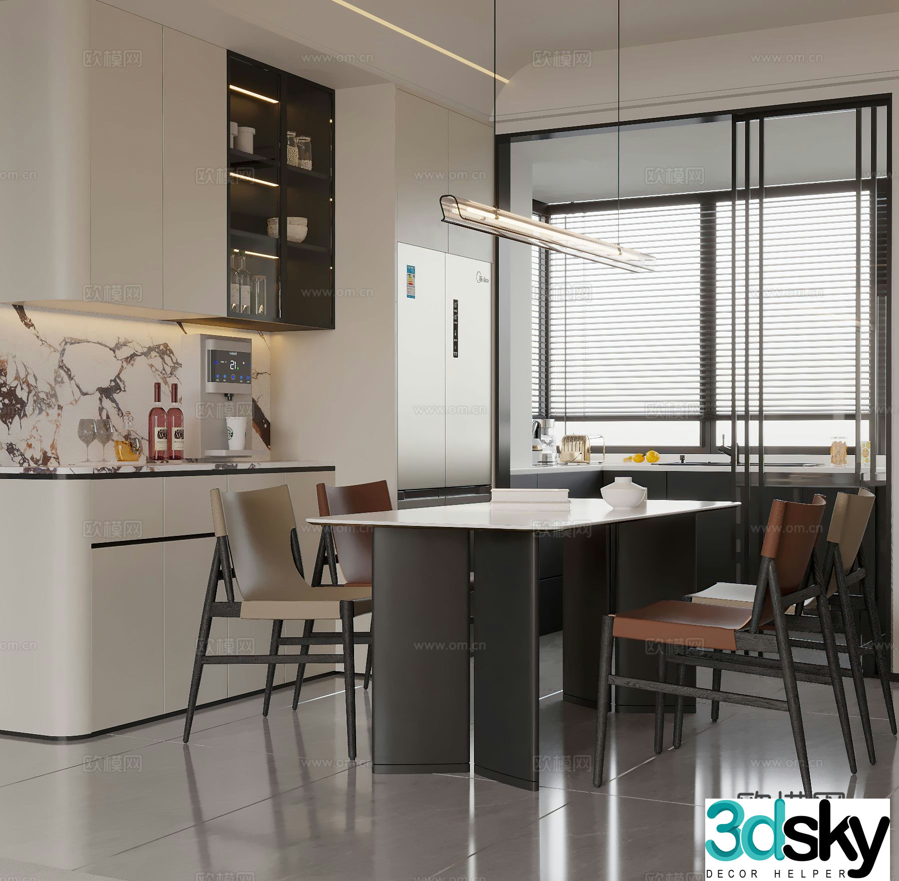 Italian restaurant 3d model