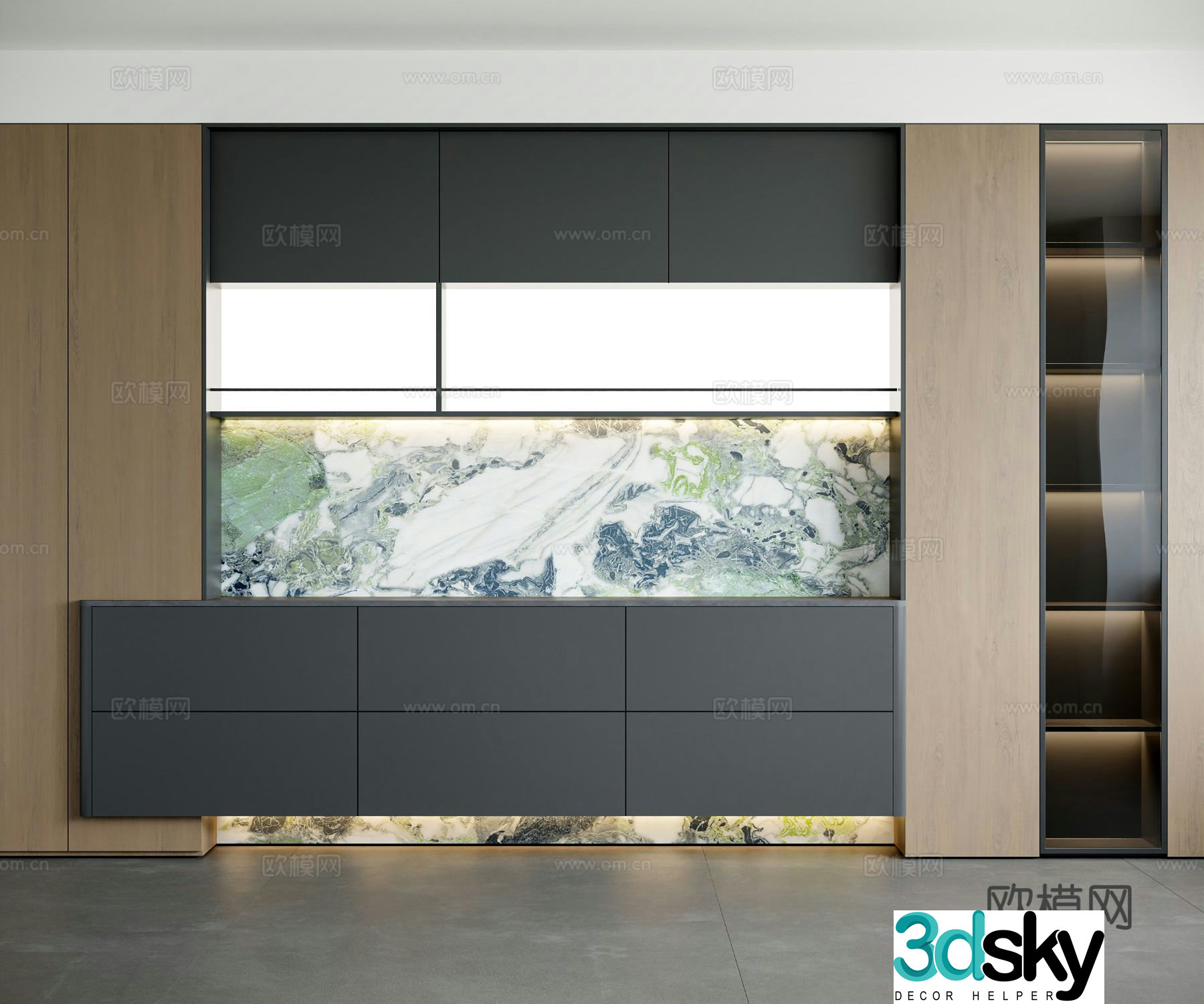 Modern sideboard 3d model