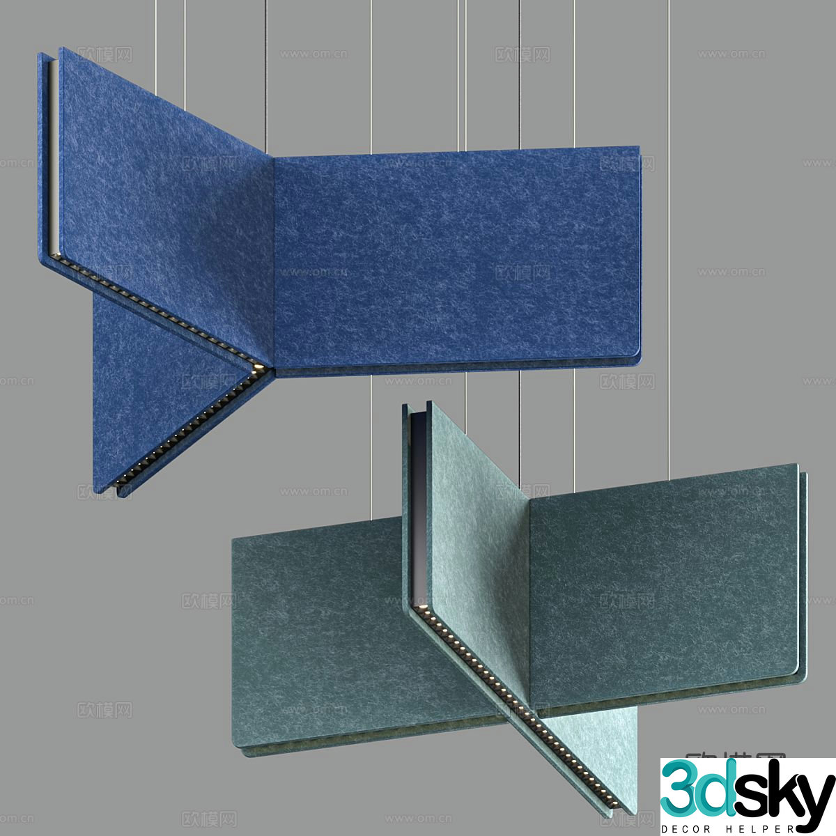 Modern minimalist chandelier dining room chandelier living room chandelier 3d model