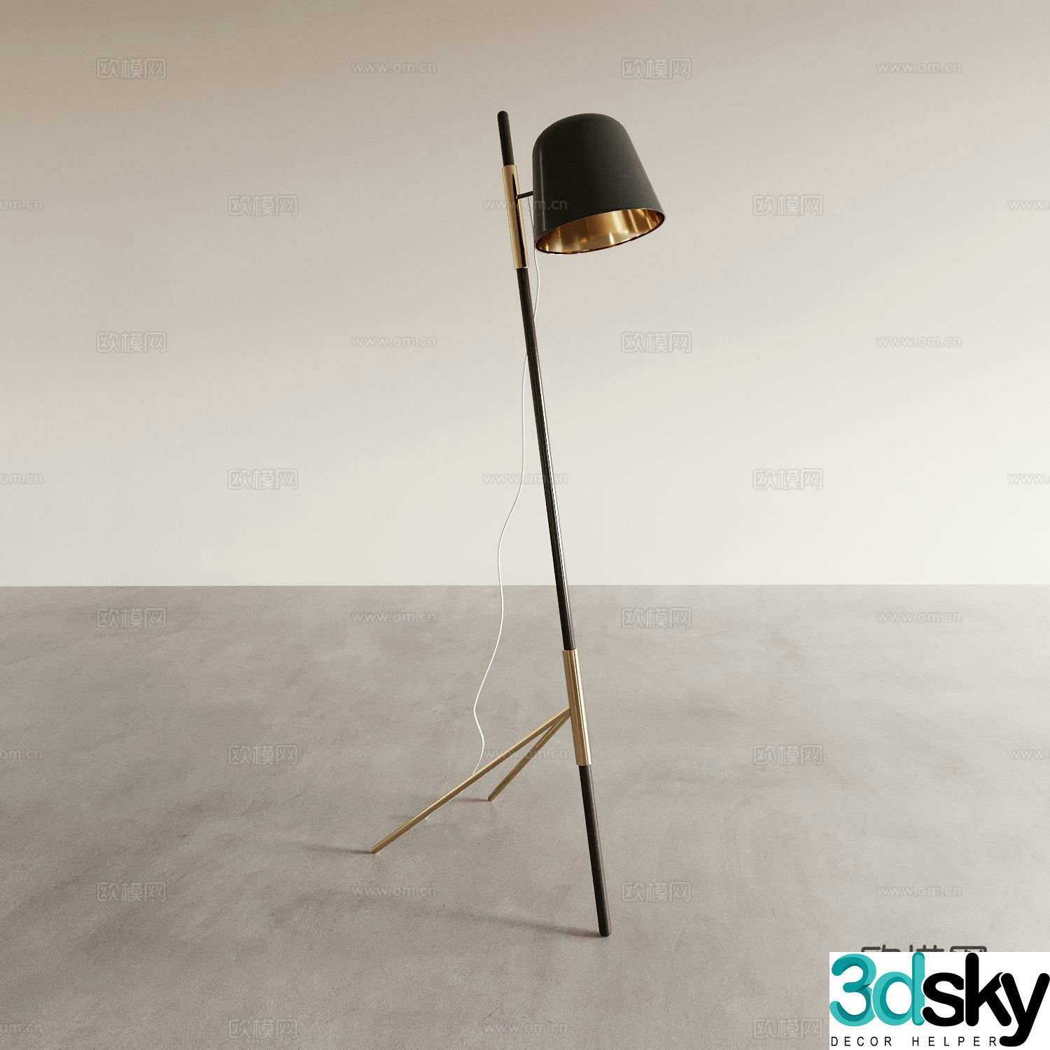 Modern floor lamp 3d model