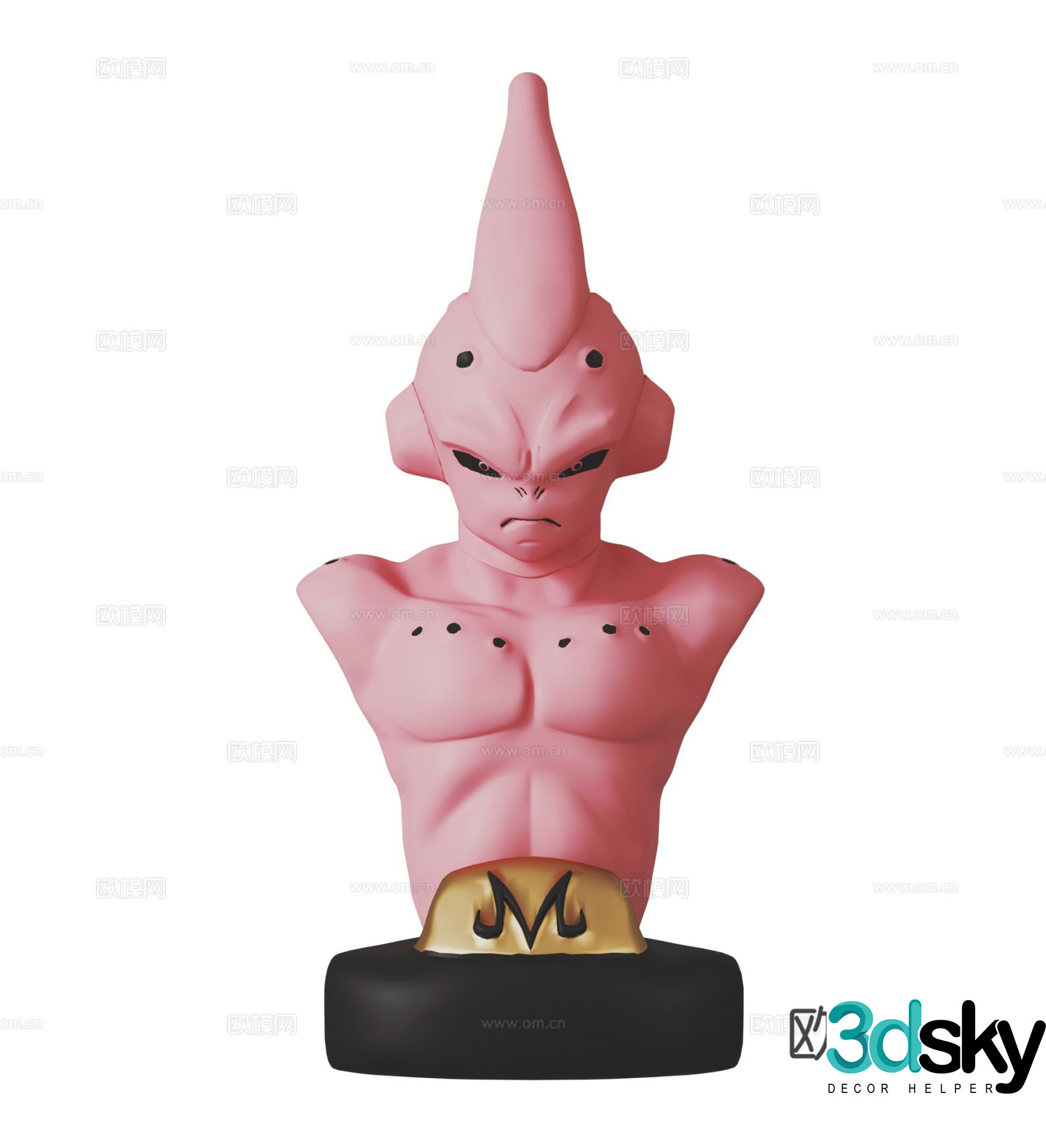 Dragon Ball Figures Trendy Toys Sculptures Cartoon Ornaments 3D Model