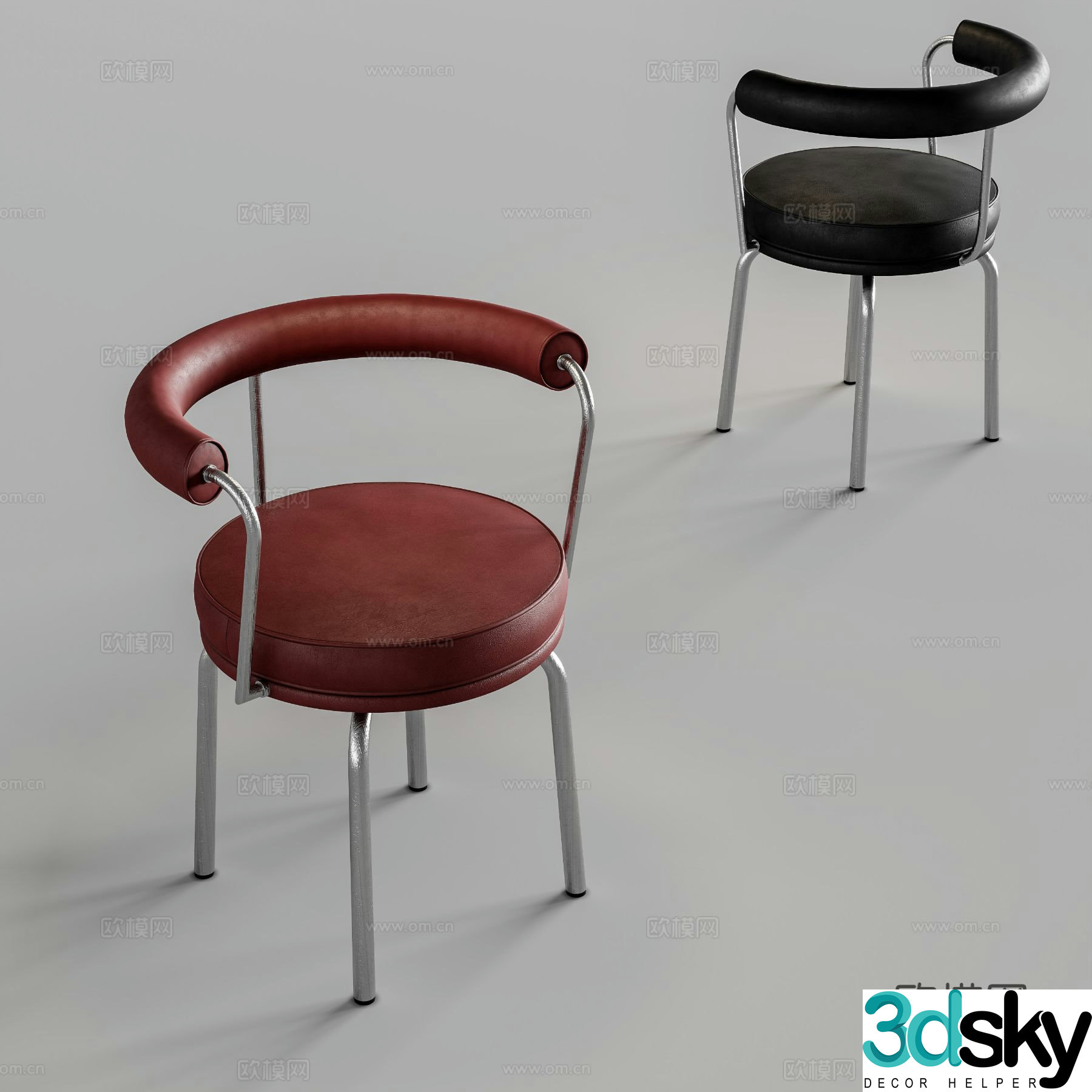 Modern sofa chair leisure chair 3d model
