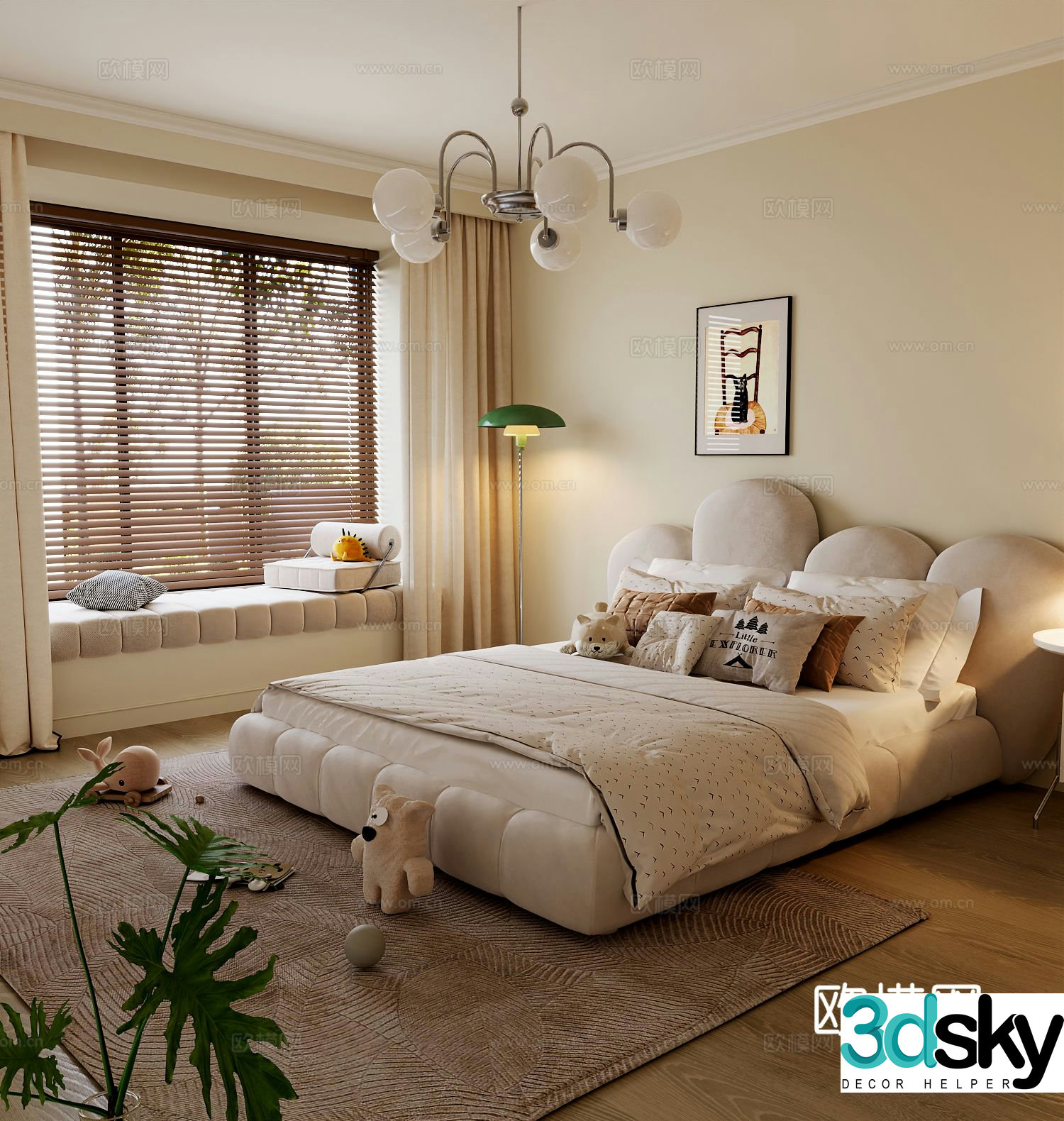 French style children’s room children’s room 3d model