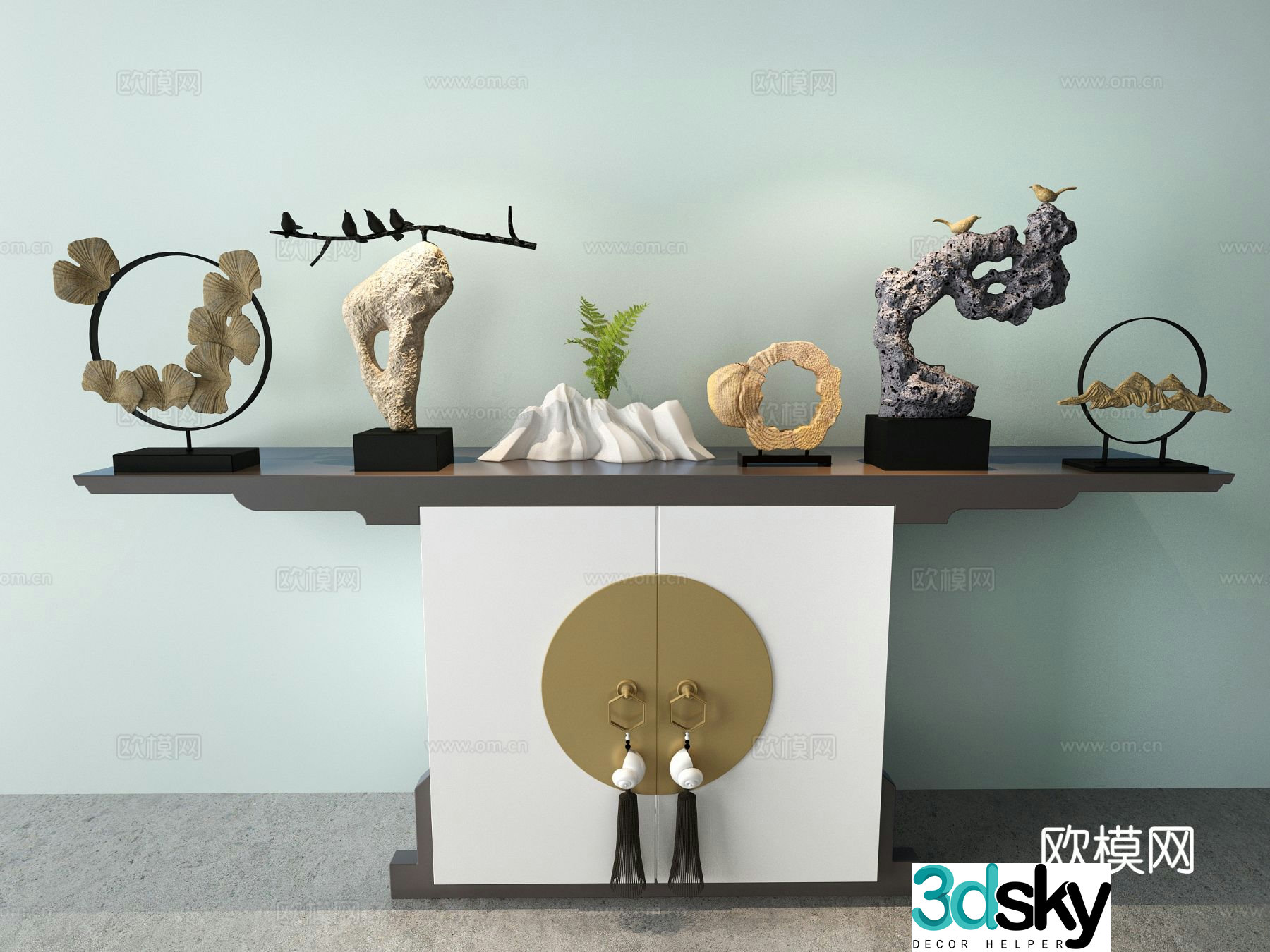 Chinese style Duanjingdai 3D model