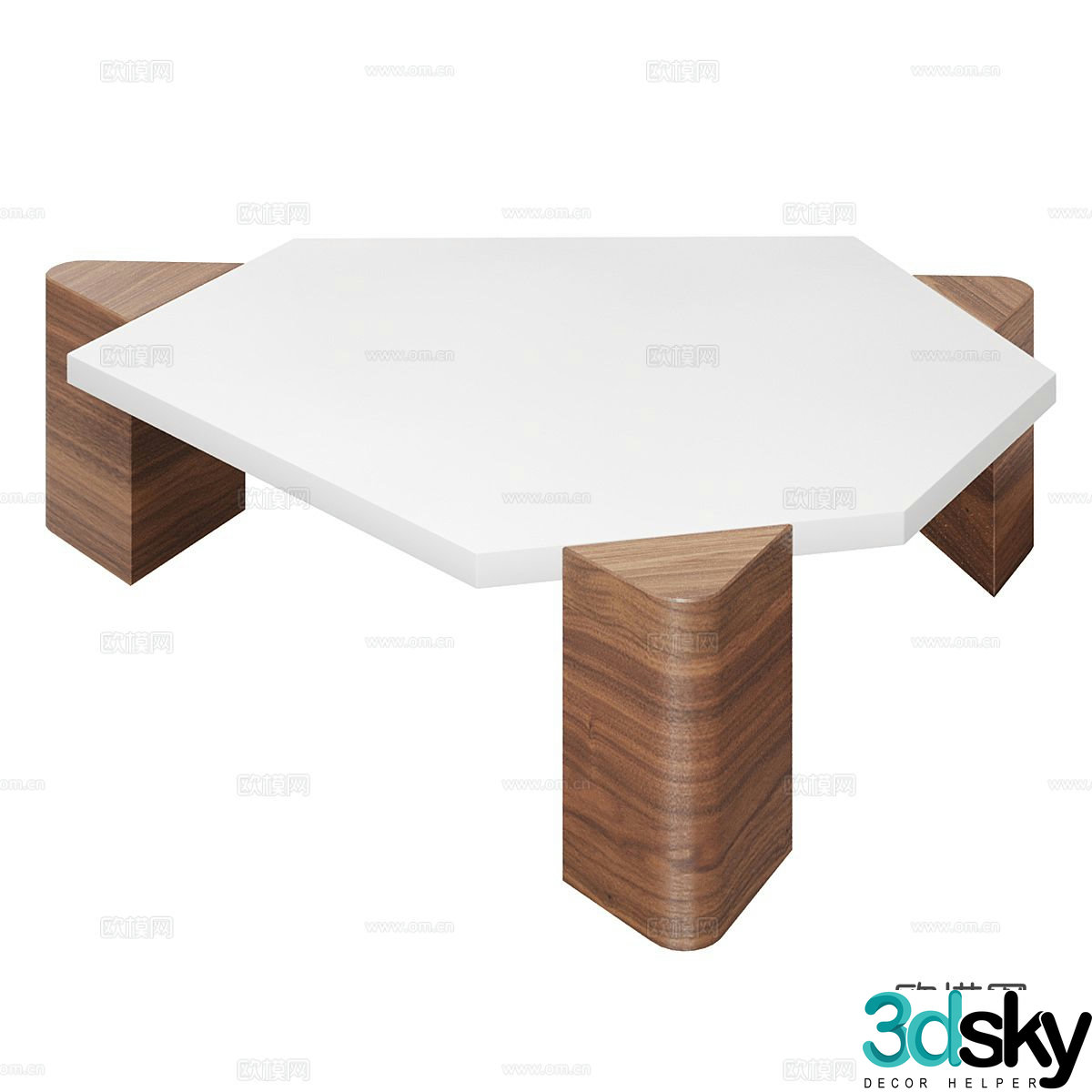 Nordic coffee table 3d model