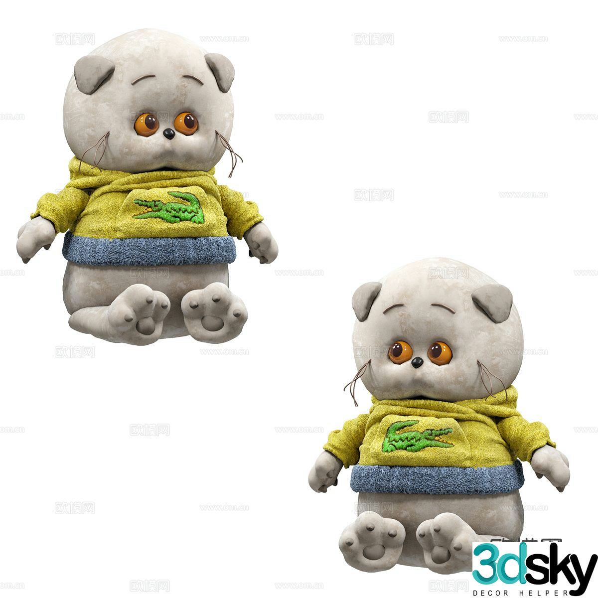 children doll ragdoll toy 3d model