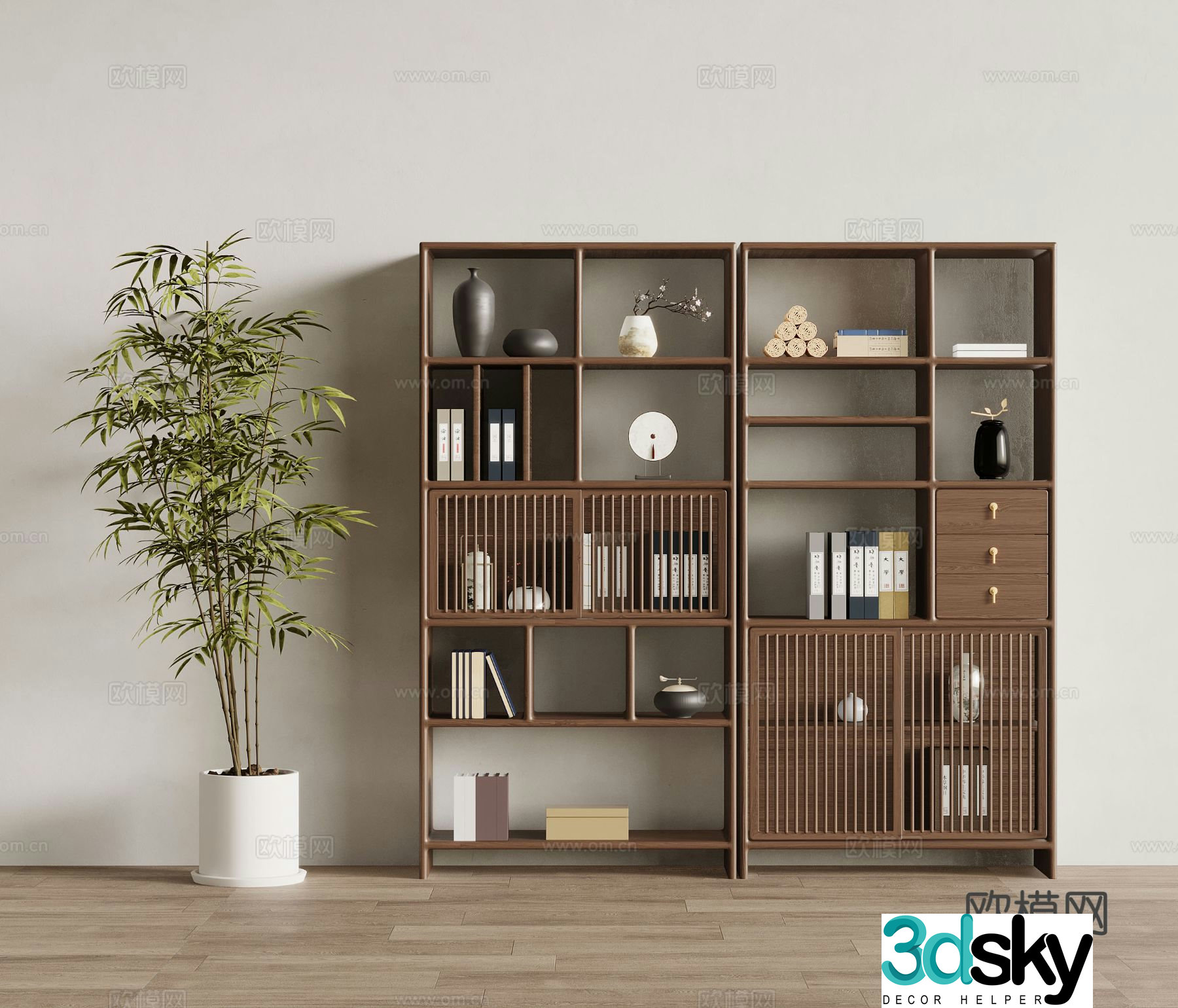 New Chinese style Bogu rack display stand 3D model