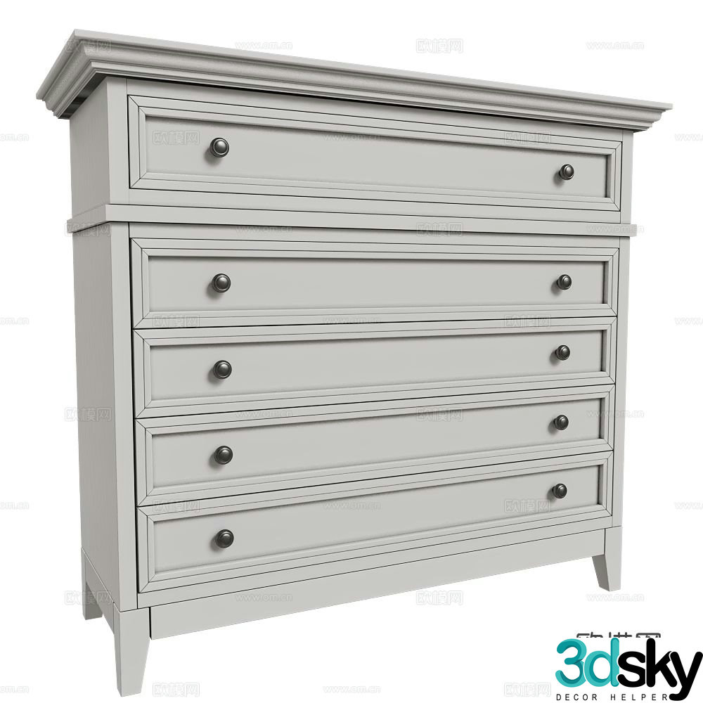 Dantone shoe cabinet 3d model