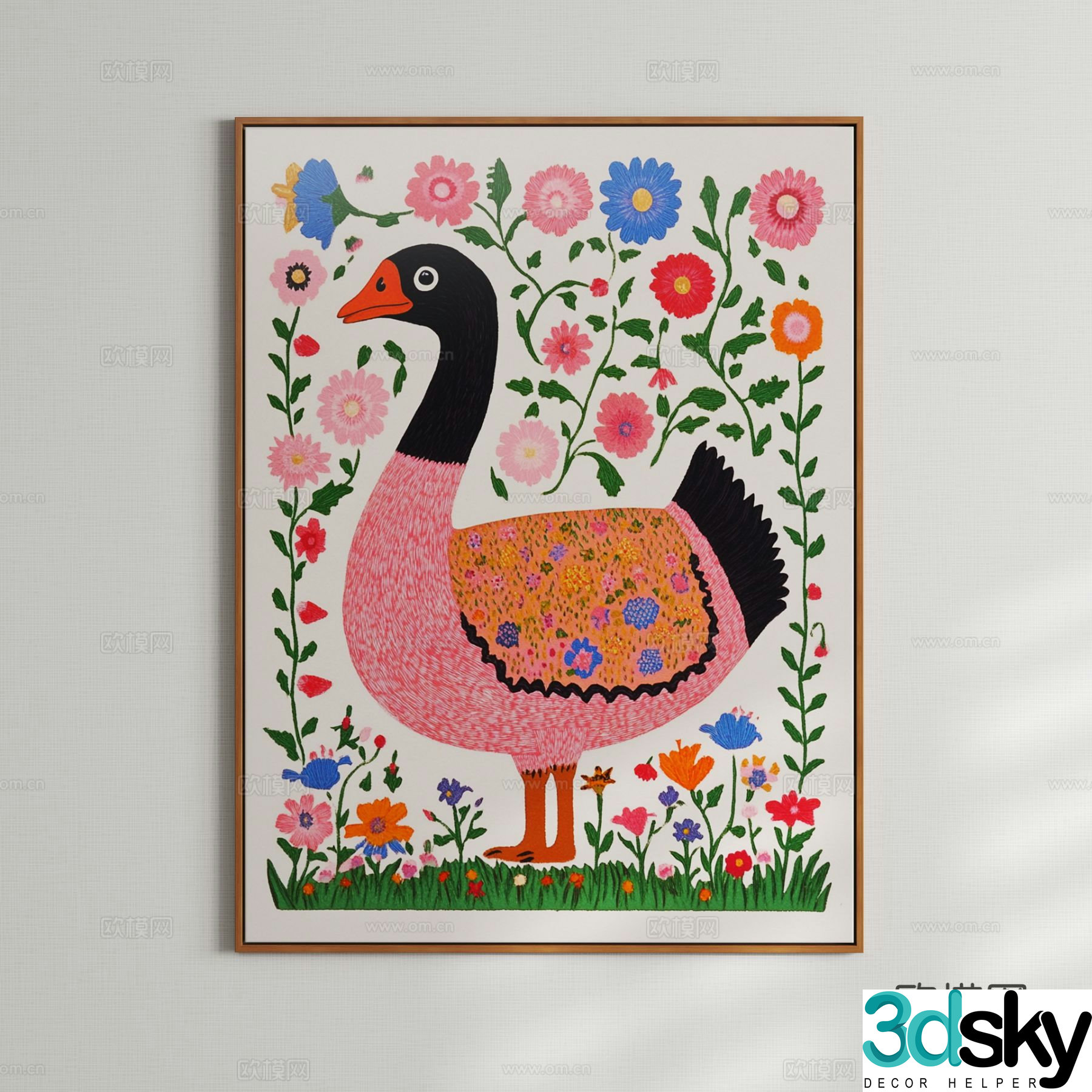 Modern children’s hanging paintings art paintings decorative paintings 3D model