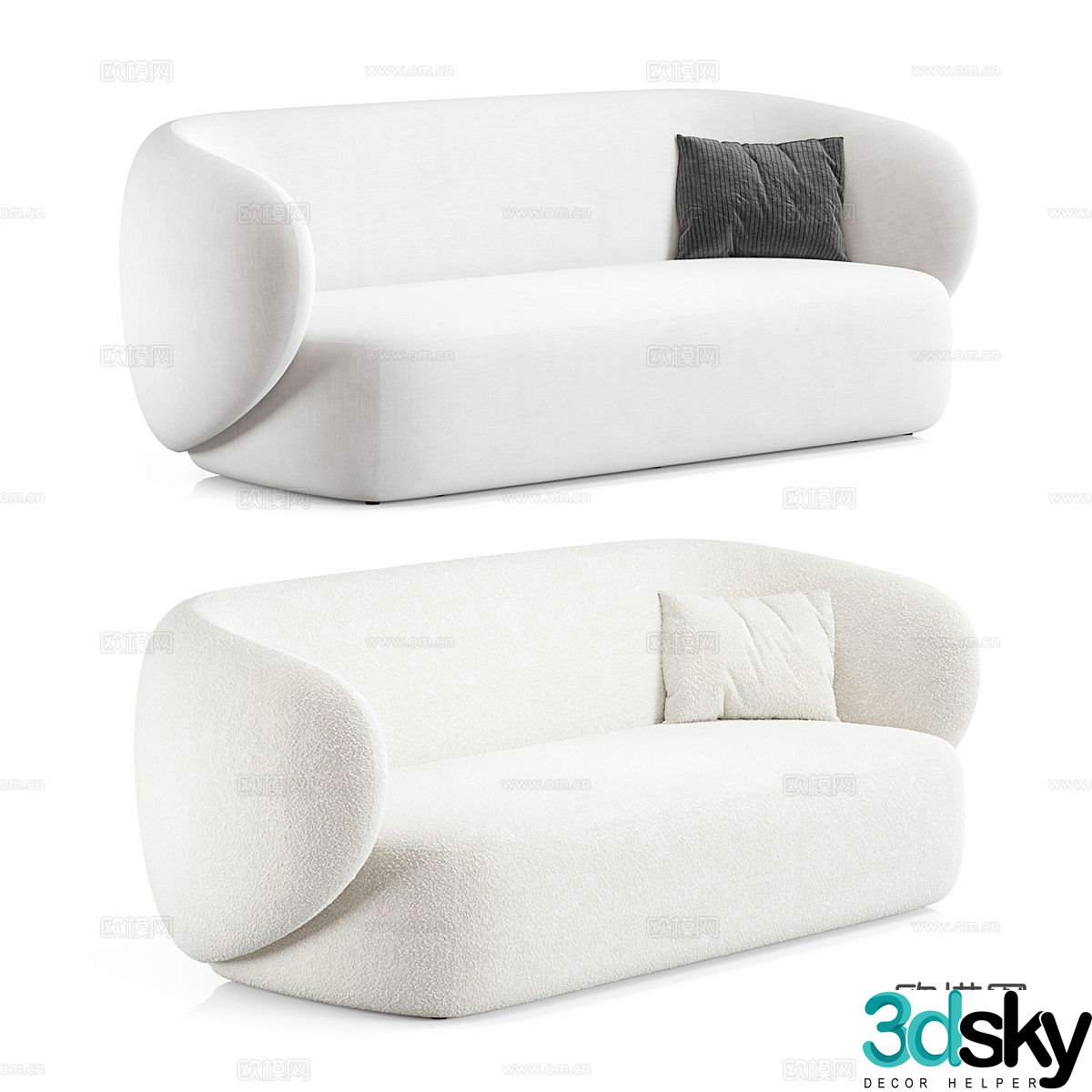 multi-person sofa 3d model