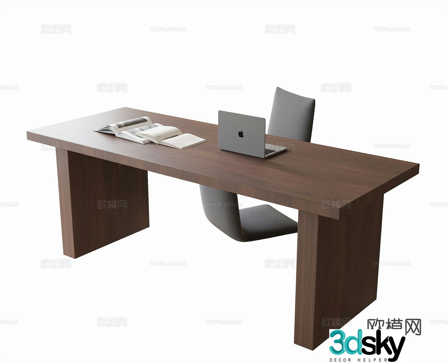 Modern desk chair 3d model