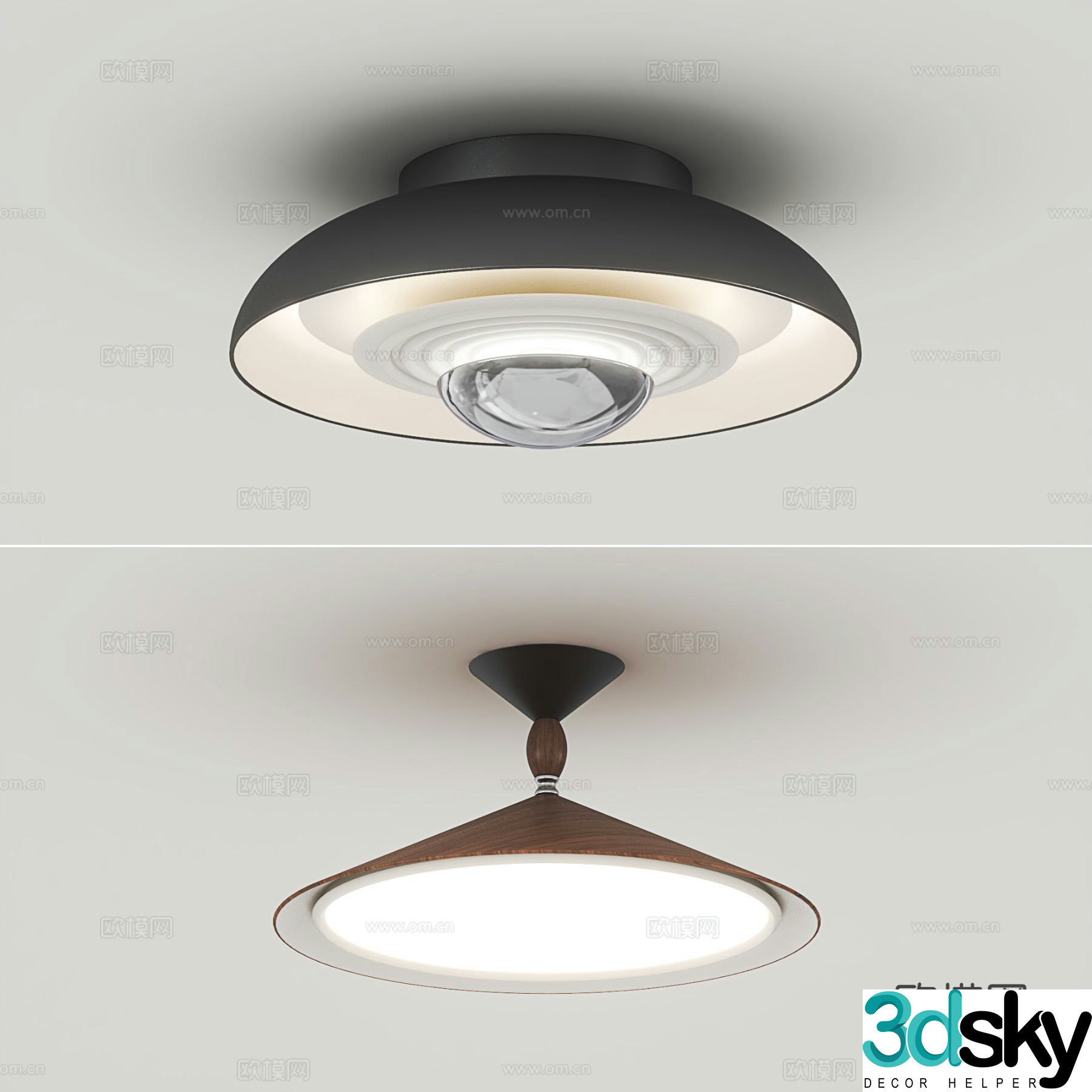 Modern ceiling lamp 3d model