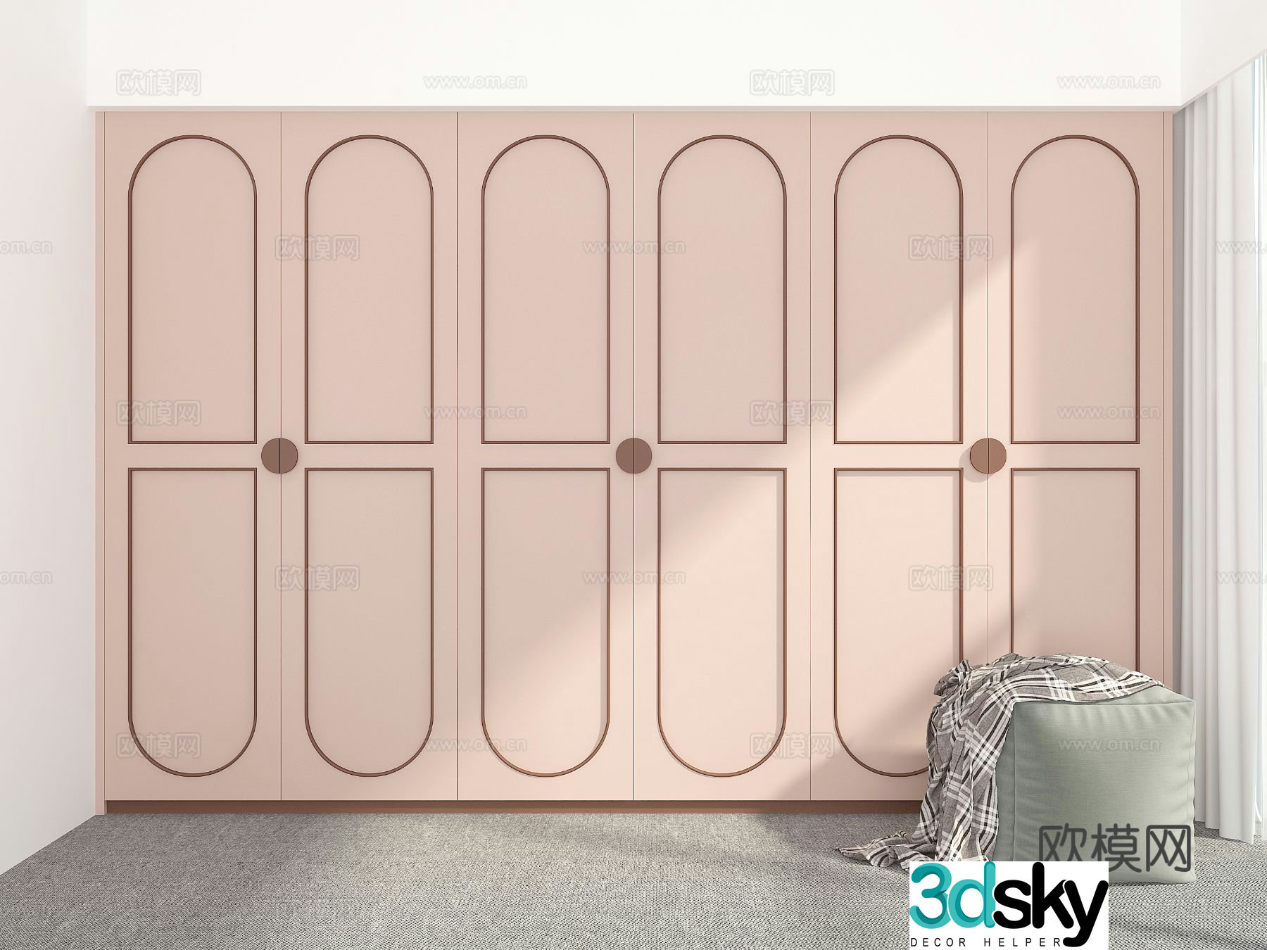 Modern wardrobe 3d model