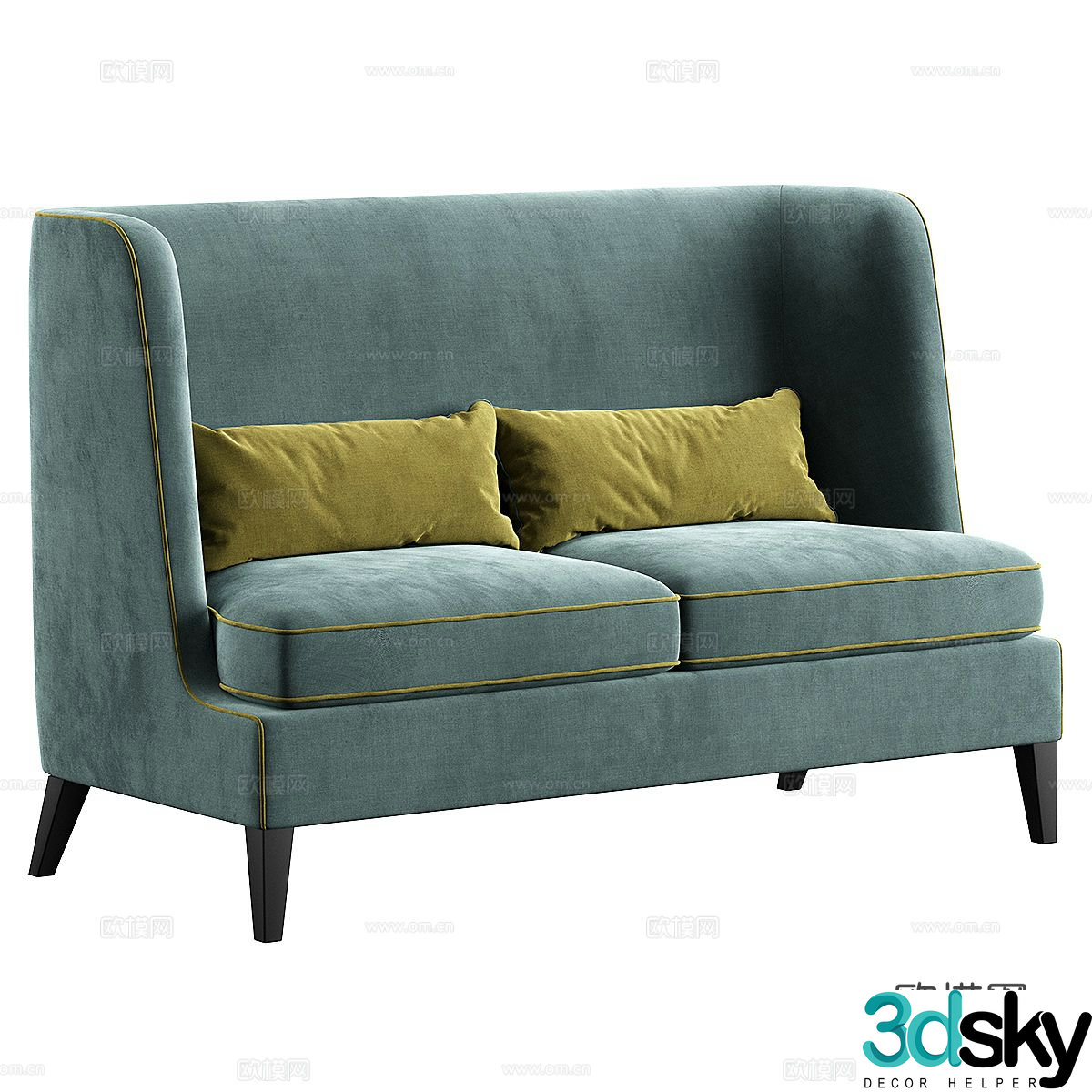 Double sofa 3d model