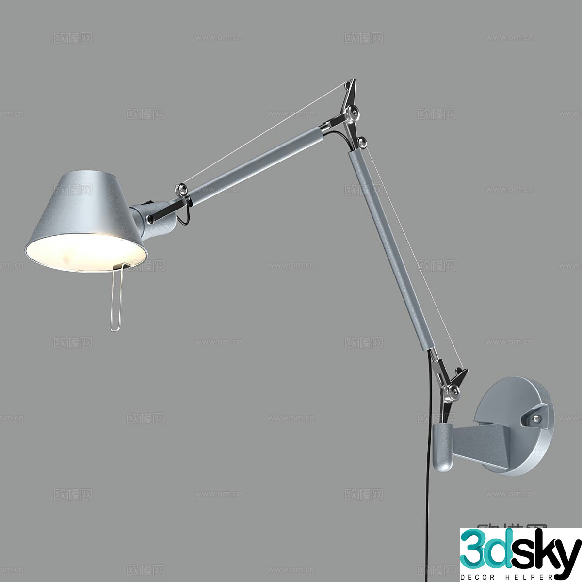Simple wall lamp bedside wall lamp 3d model