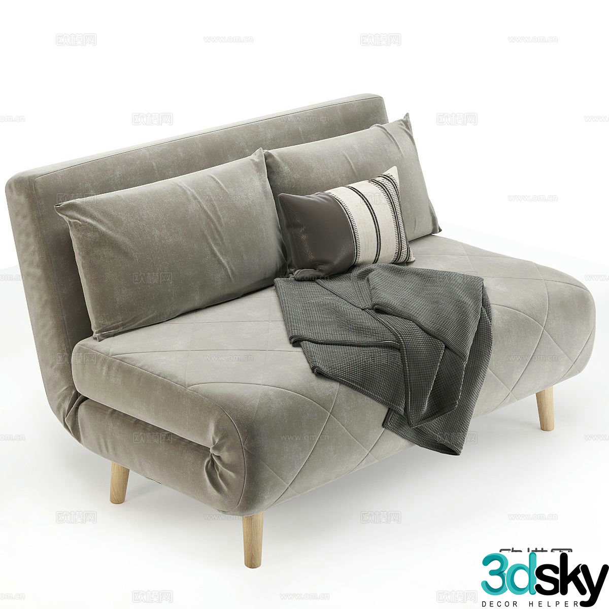 Double sofa 3d model