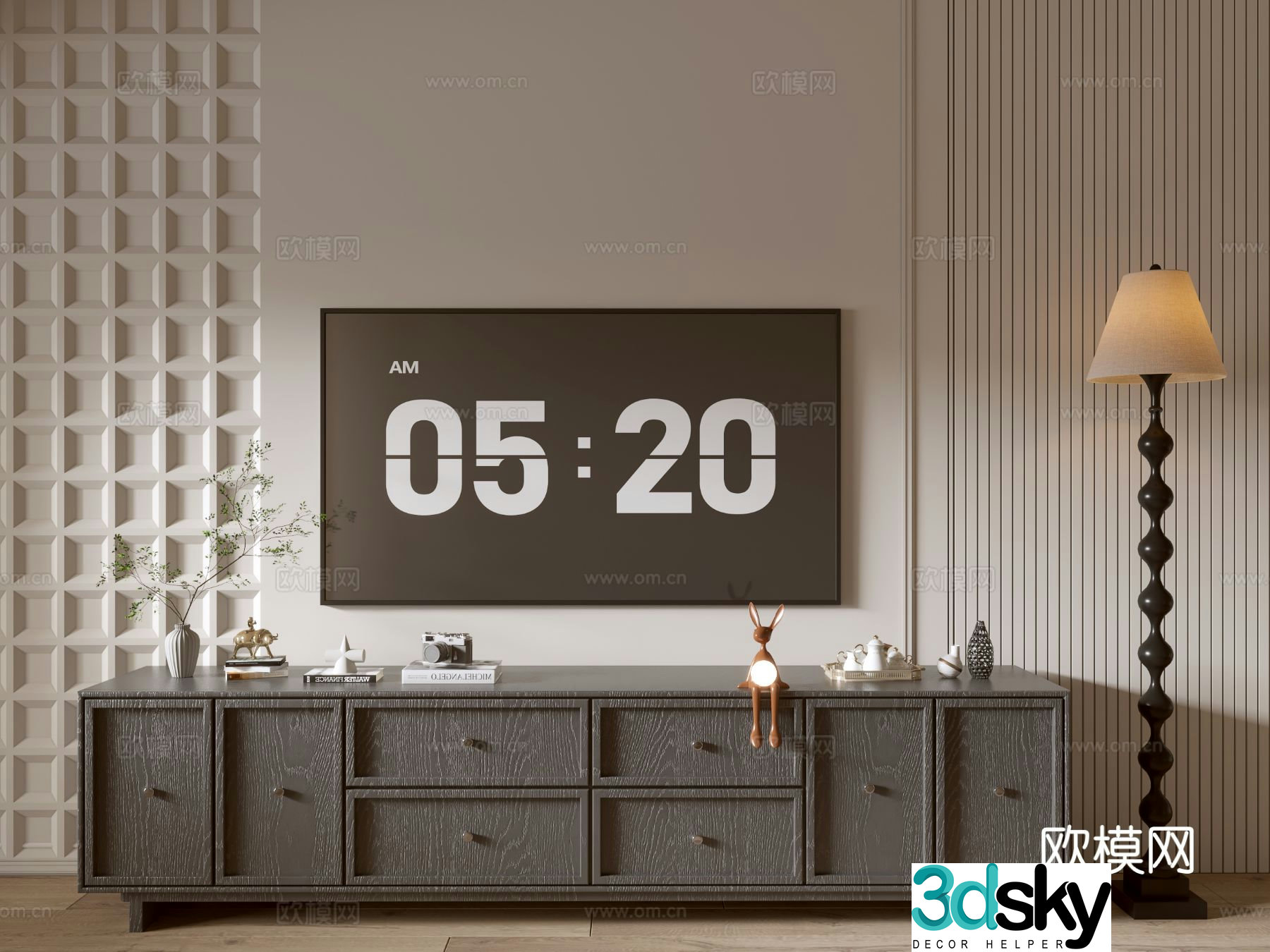 Modern TV cabinet 3d model